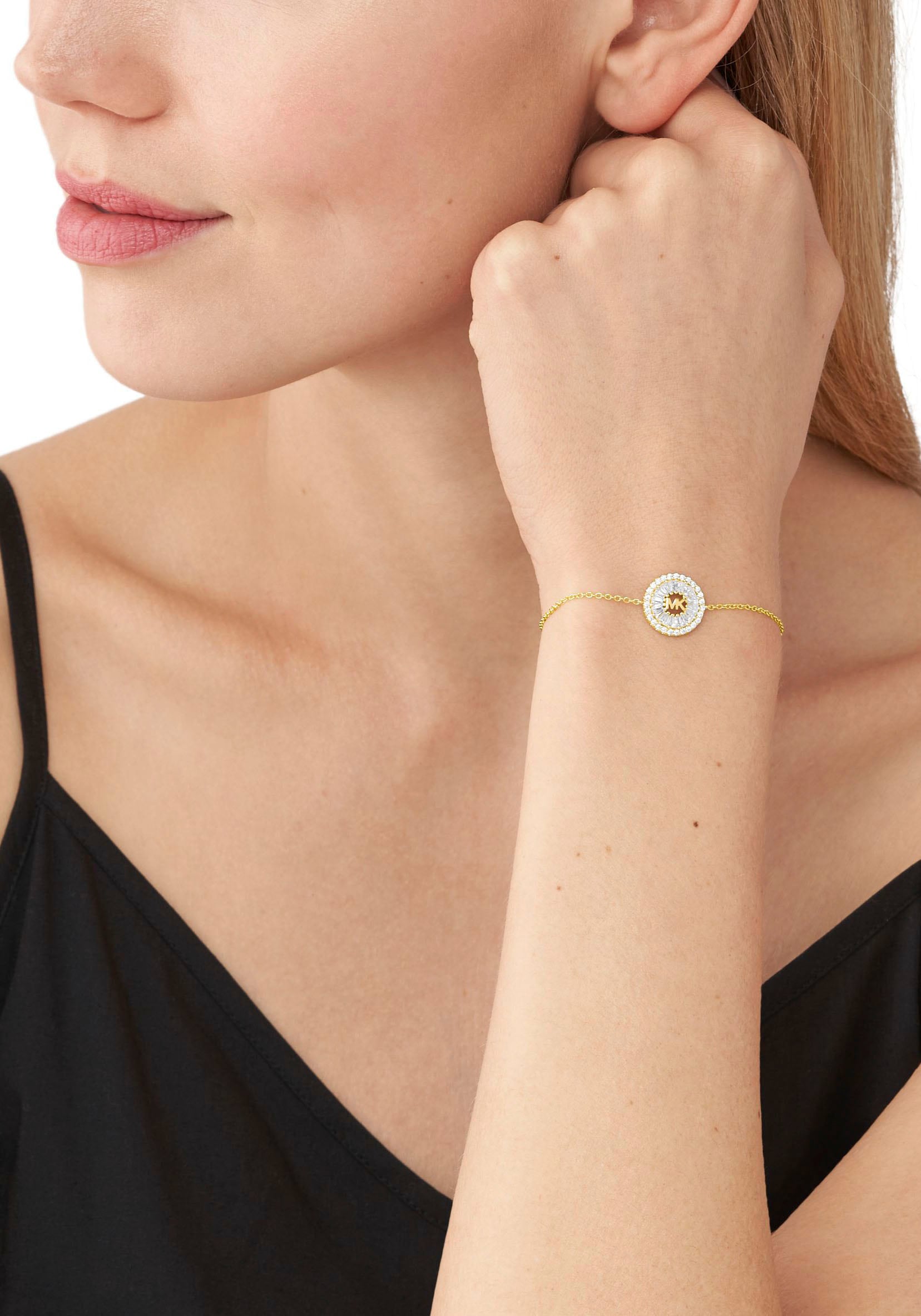 MICHAEL KORS Armband »PREMIUM, BLUME, HALO, für Zirkonia bestellen BAUR MKC1635AN«, | mit