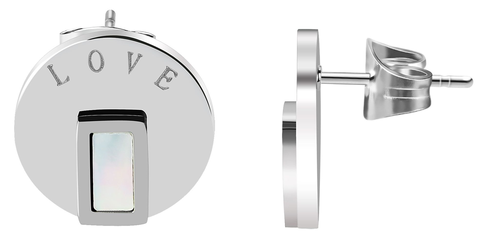 Adelia´s Paar Ohrhänger "Damen Ohrringe – Ohrstecker Münze aus Edelstahl mi günstig online kaufen