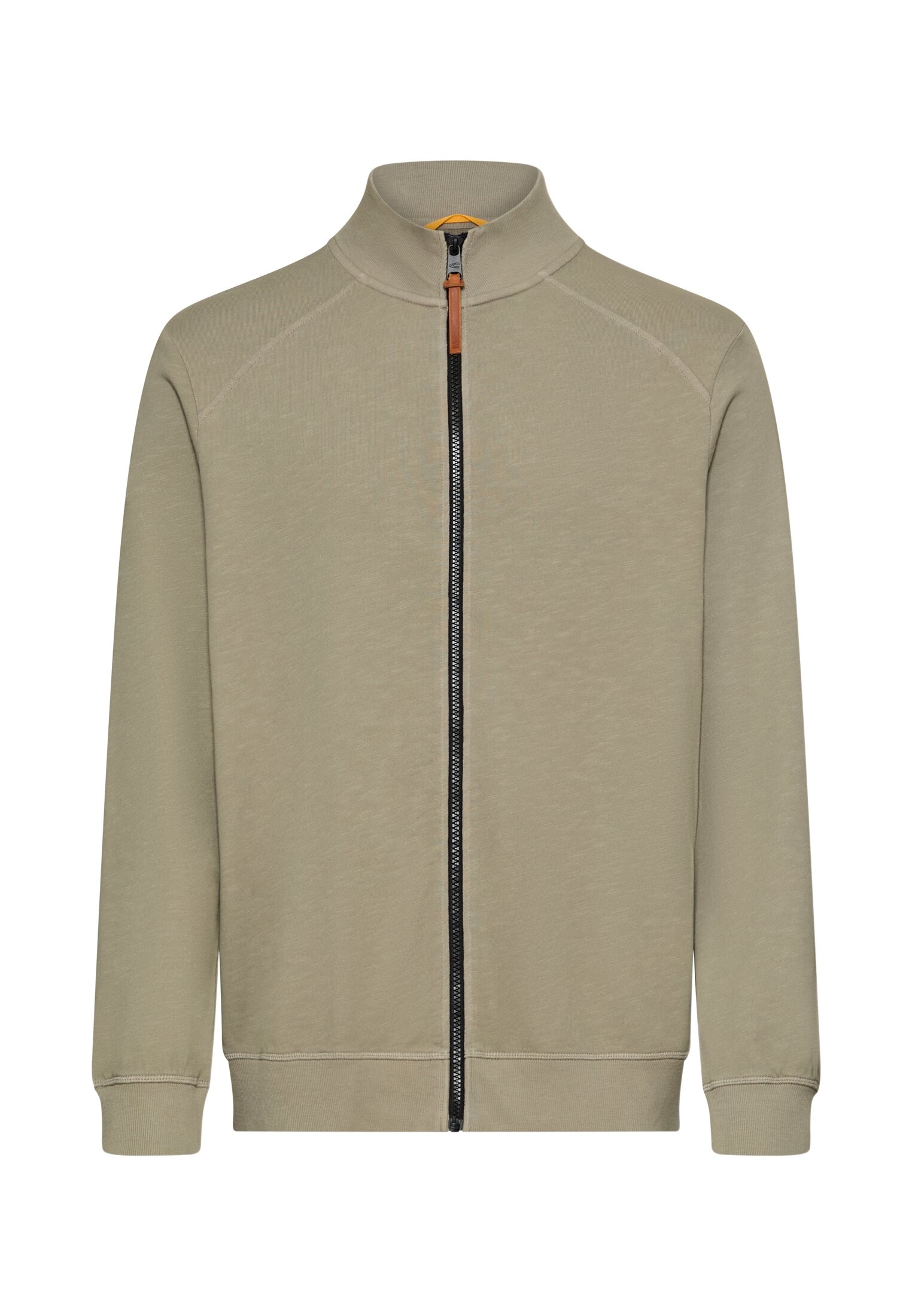 camel active Sweatjacke mit Stehkragen und Reißverschluss
