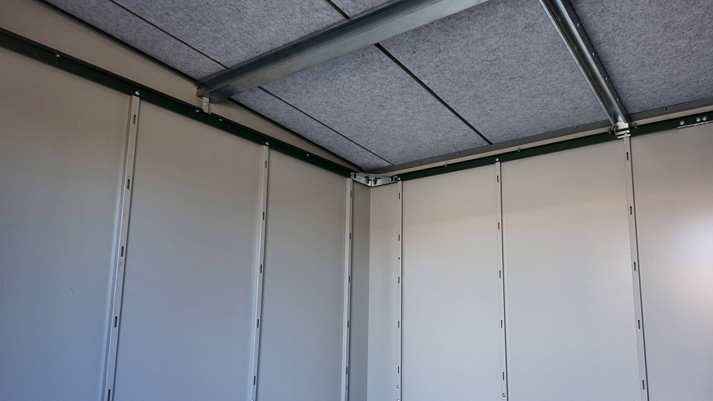 weka »Gary Gr. 8, aus Metall mit Holzoptik, anthrazit« aus pulverbeschichtetem, verzinktem Stahl