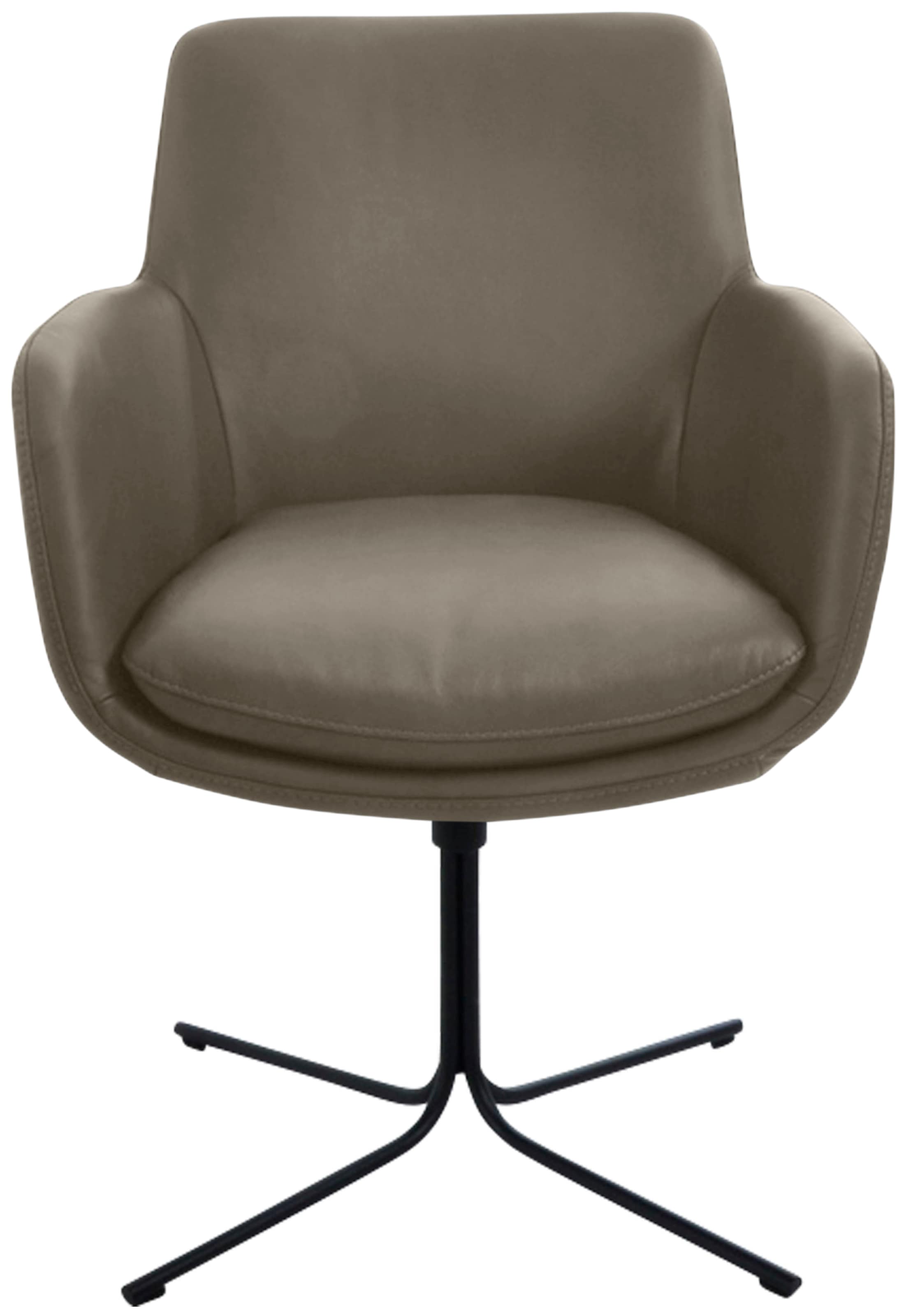 K+W Komfort & Wohnen Drehstuhl "Pego" () filigranem 4-Fuß-Gestell in schwar günstig online kaufen