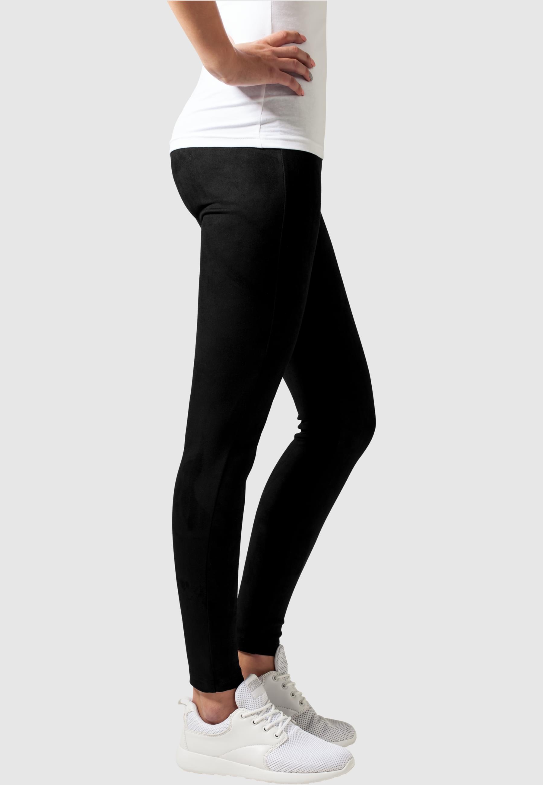 URBAN CLASSICS Leggings »Urban Classics Damen Ladies Imitation Suede Leggings«, (1 tlg.)