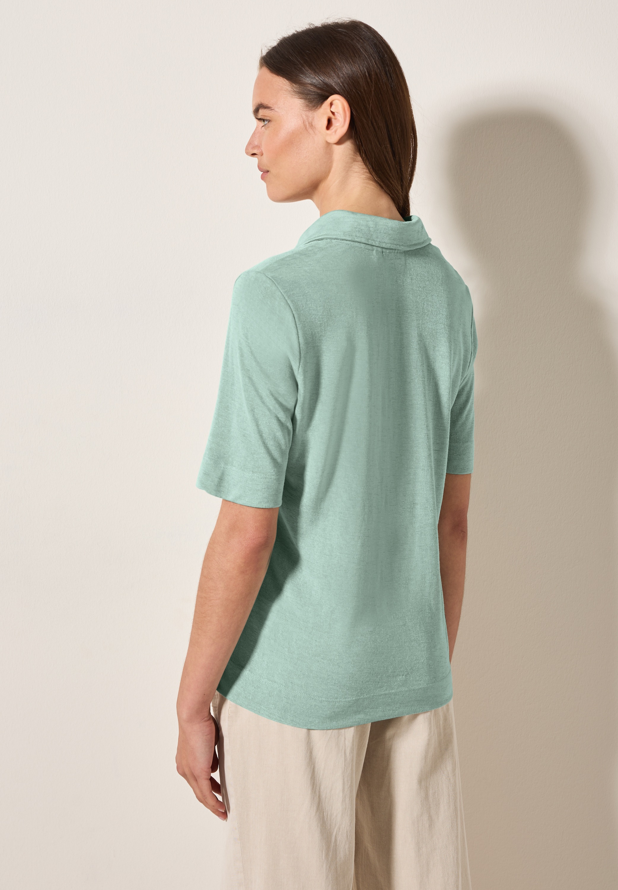 Cecil Poloshirt, in Leinen-Optik günstig online kaufen