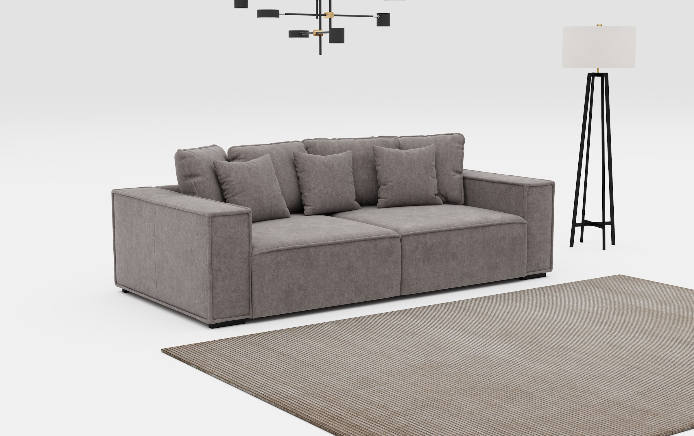 INOSIGN Big-Sofa "Surf", mit 7 Kissen, gemütlicher Sitzkomfort