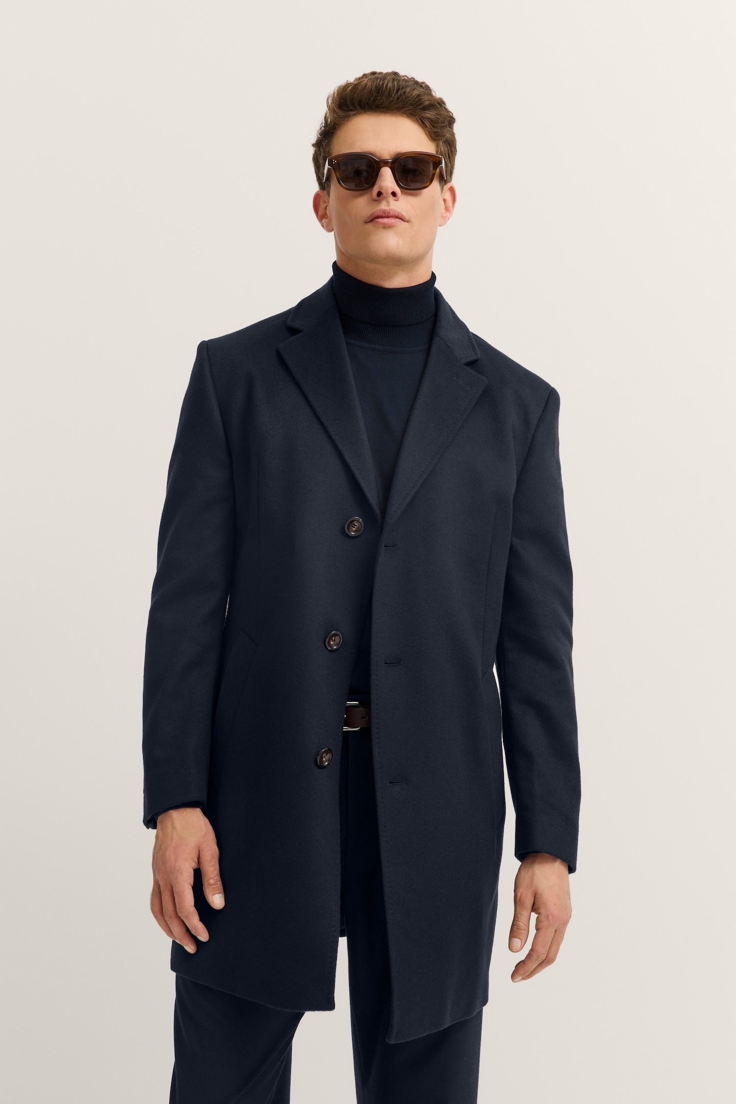 bugatti Kurzmantel "Modern Fit", aus Kaschmir mit Knopfleiste günstig online kaufen