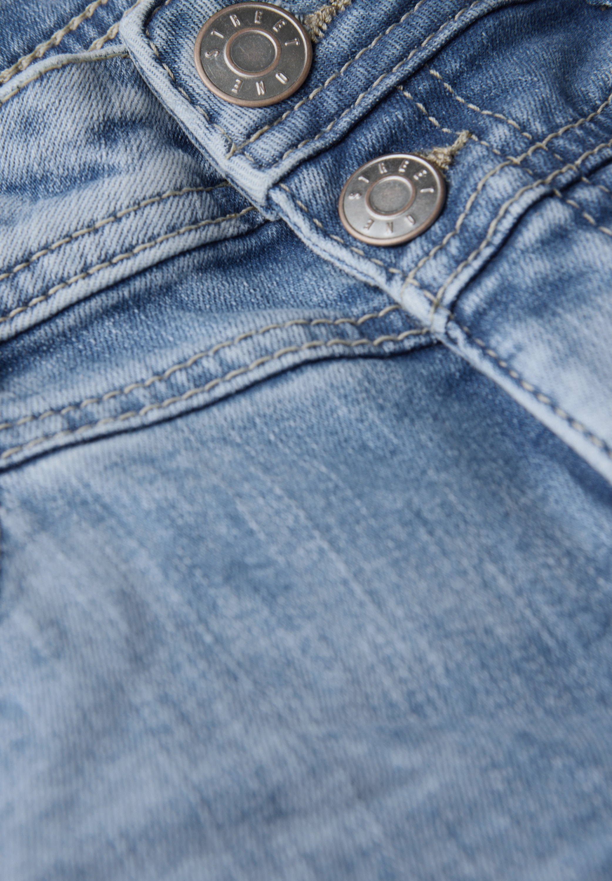 STREET ONE Gerade Jeans, aus Baumwolle mit Stretchanteil
