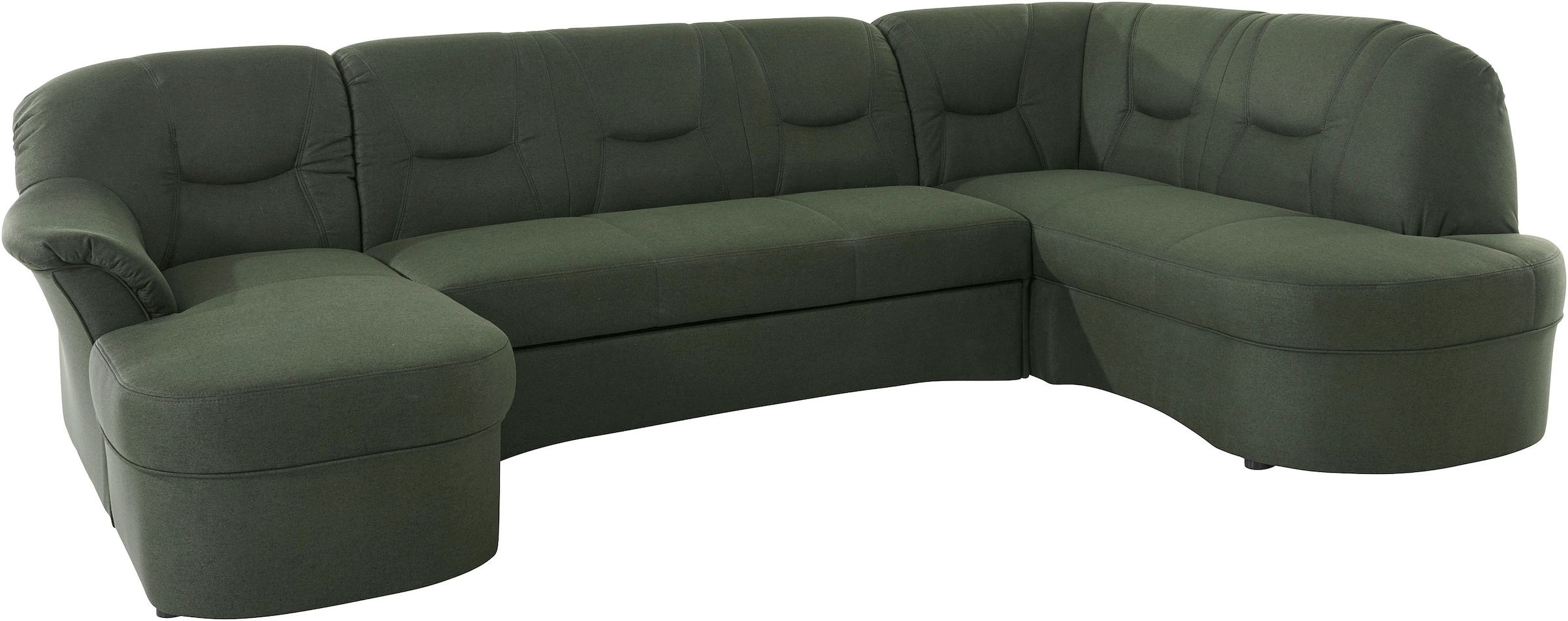 DOMO collection Wohnlandschaft »Sarafina, zeitlos und komfortabel, optional mit Federkern, U-Form«, wahlweise mit Bettfunktion