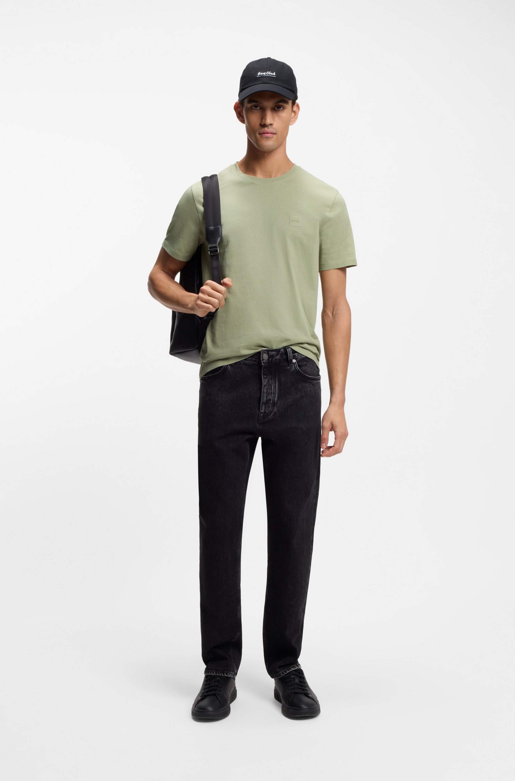 Thumbnail - BOSS ORANGE T-Shirt "Tales", mit BOSS Stickerei auf der Brust