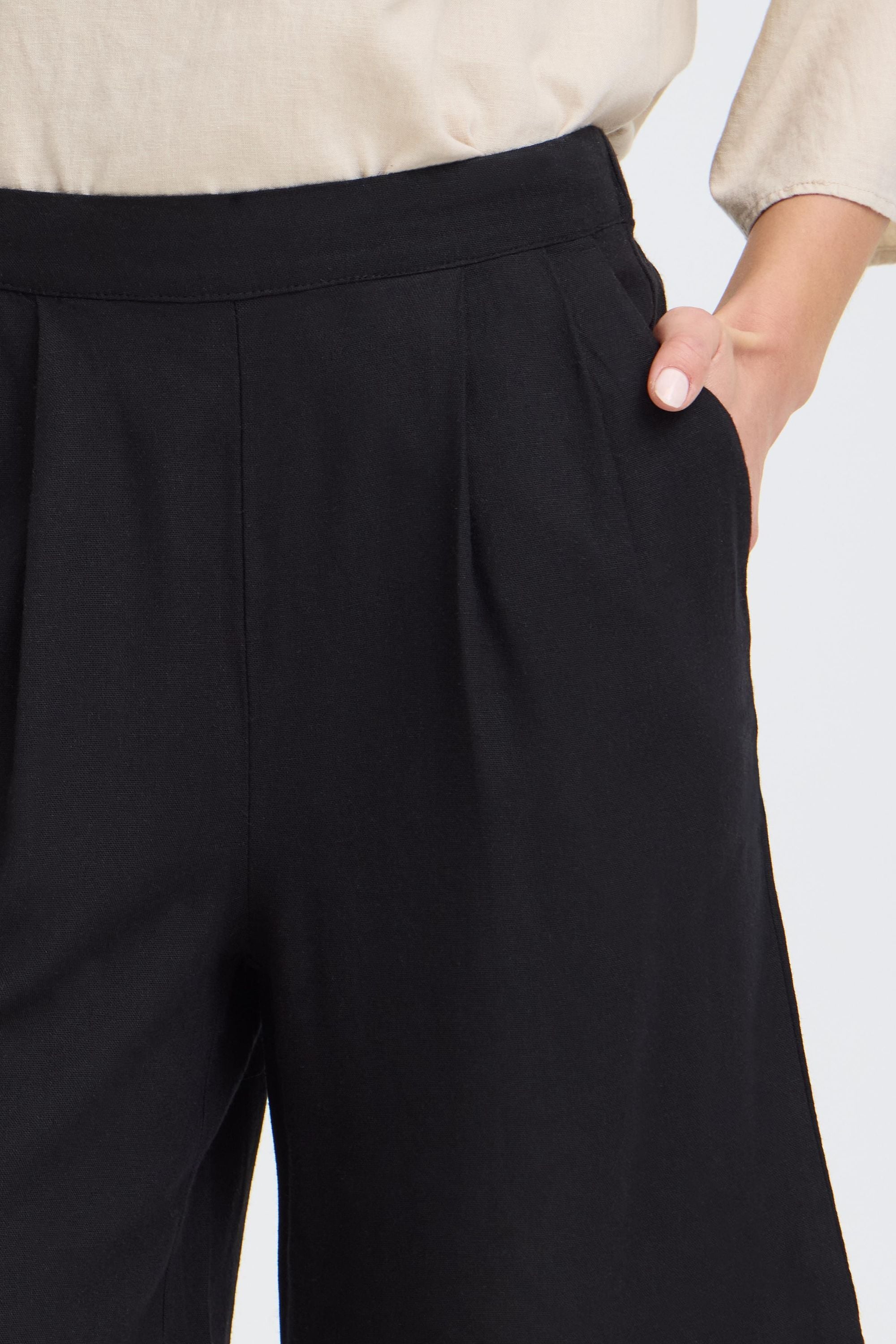 OXMO Leinenhose »Leinenhose OXNInna Linen Mix Bermuda«