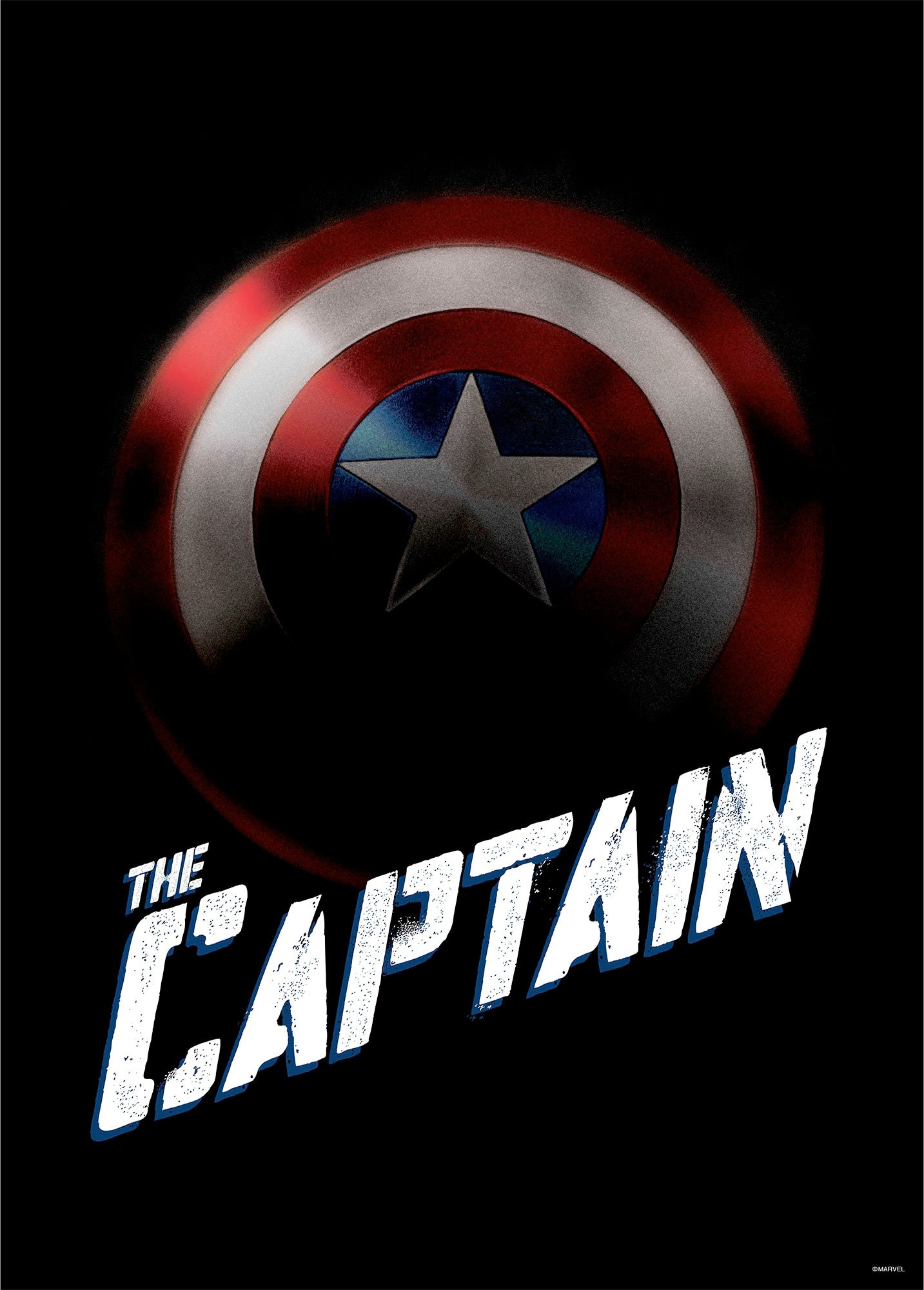 Komar Bild "Avengers The Captain", Disney, (1 St.), Wandbild zur Dekoration im Kinderzimmer - ohne Rahmen