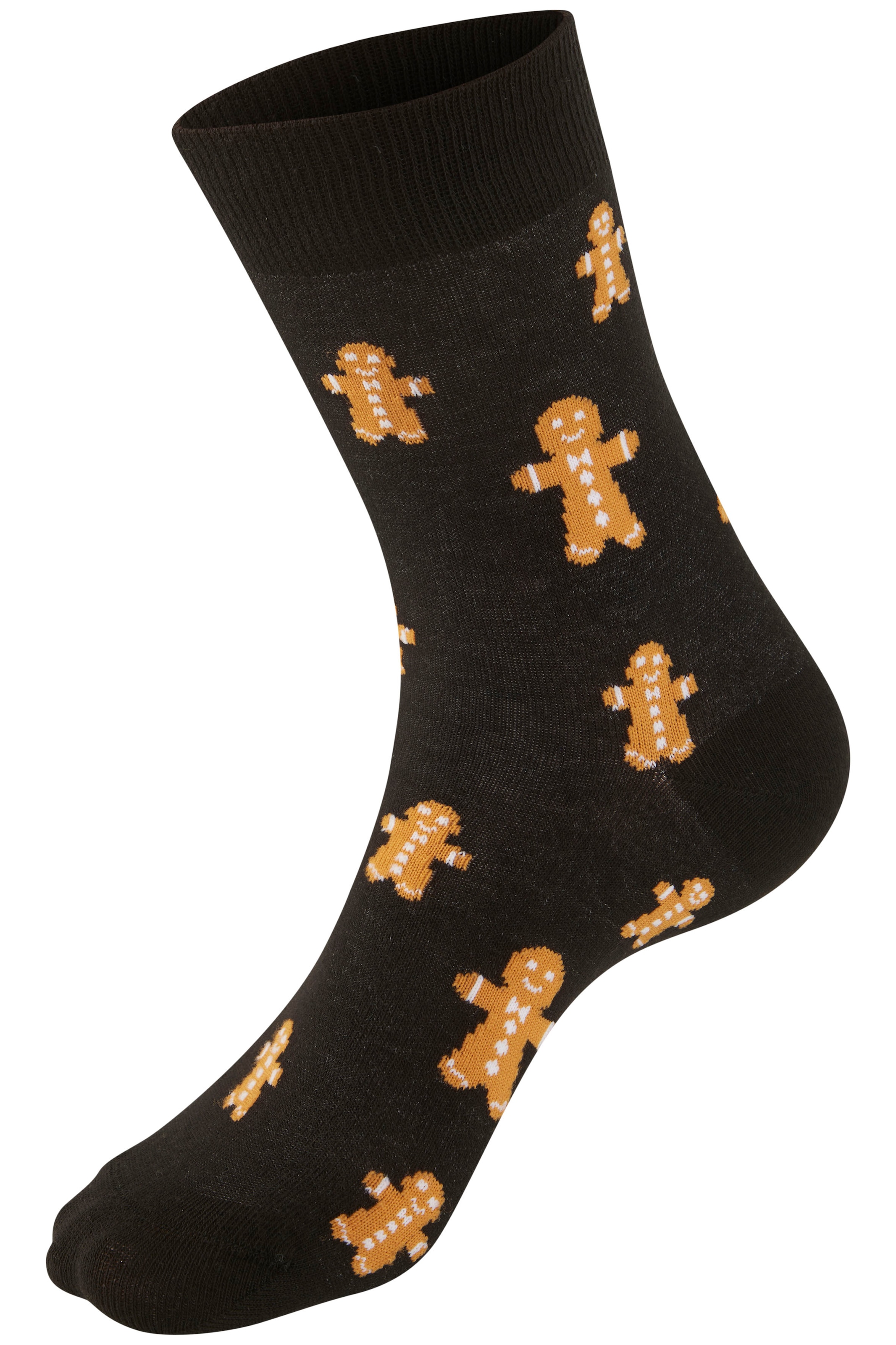 H.I.S Basicsocken, (Packung, 3 Paar), mit lustigen Weihnachtsmotiven