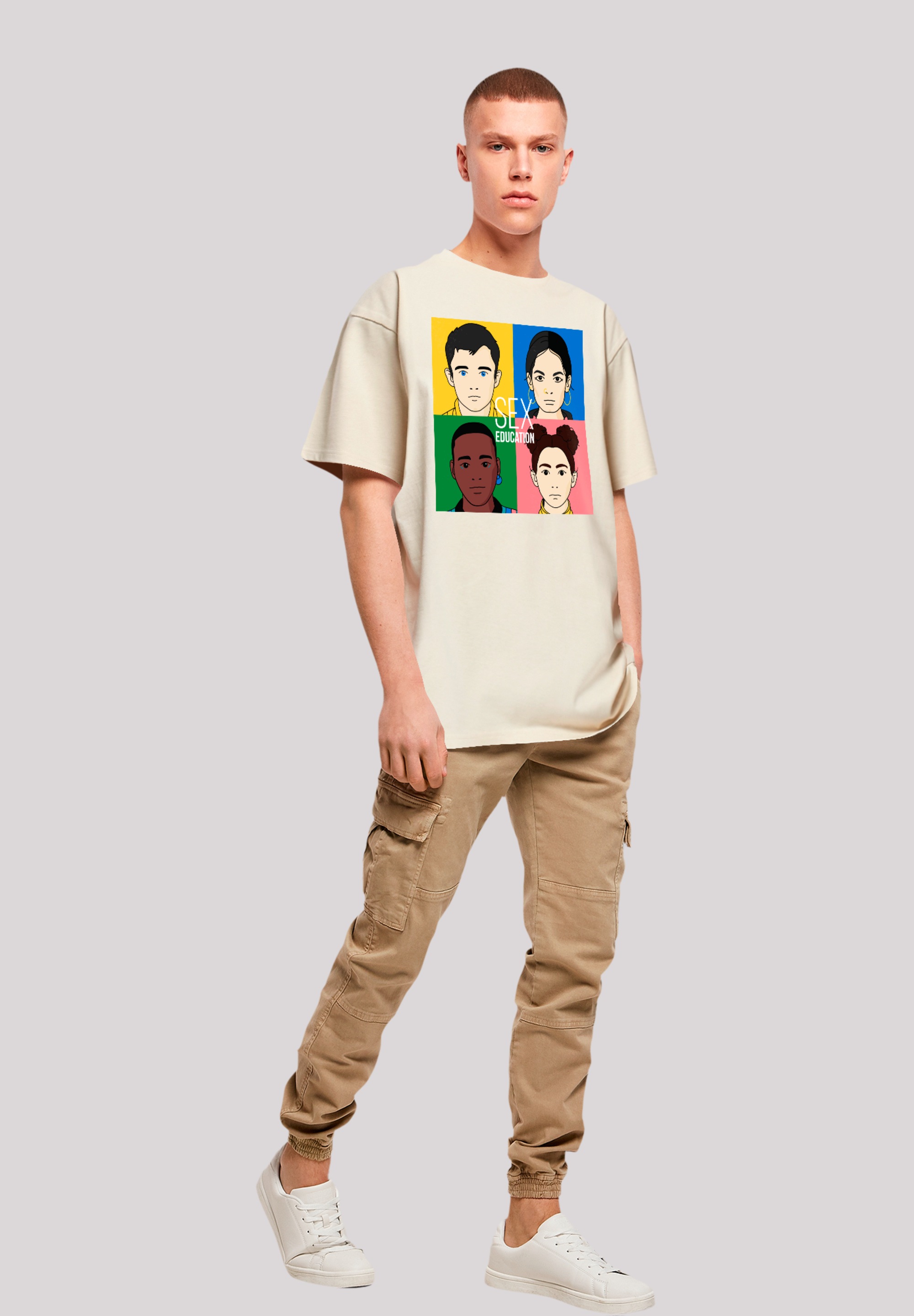 F4NT4STIC T-Shirt »Sex Education Blur Cover Netflix TV Series«, Premium Qualität