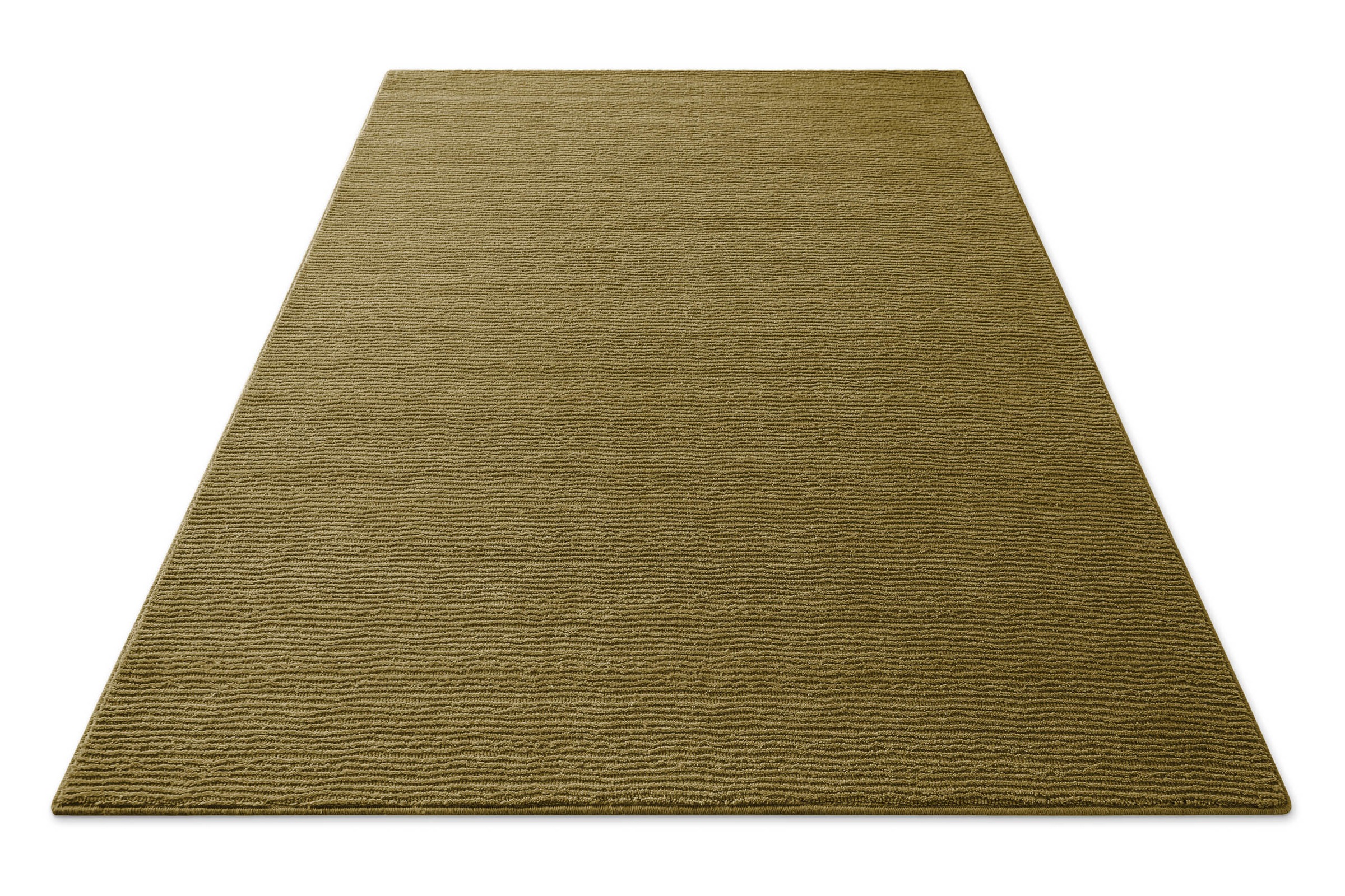 Teppich WECON HOME "Castello ONE", blass grün, B:160cm H:7mm L:230cm, Schurwolle, Teppiche, Teppich, Schurwolle, Kurzflor mit Hoch-Tief-Effekt, Wohnzimmer, Streifenmuster 2