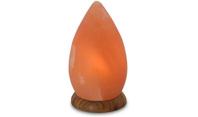 Salzkristall-Tischlampe »Drop«, Handgefertigt aus Salzkristall - jeder Stein ein...