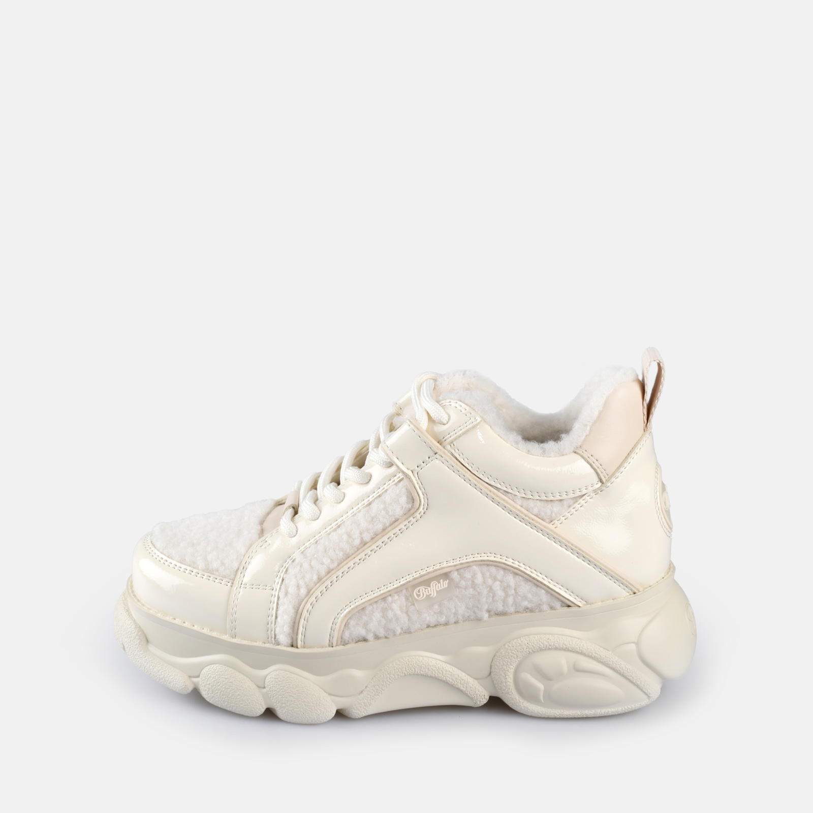 Buffalo Plateausneaker "CORIN WARM" Schnürschuh, Trend-Sneaker, Halbschuh mit Fellimitat
