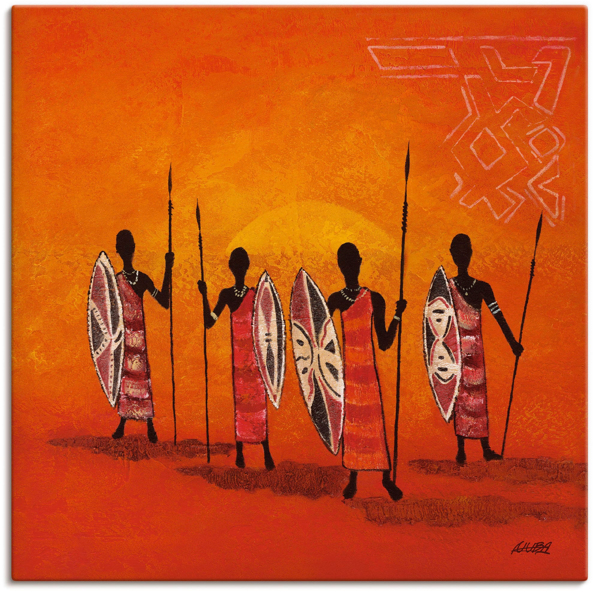 Artland Wandbild »Afrikanische Männer«, Mann, (1 St.), als Alubild, Outdoorbild, Poster in verschied. Größen