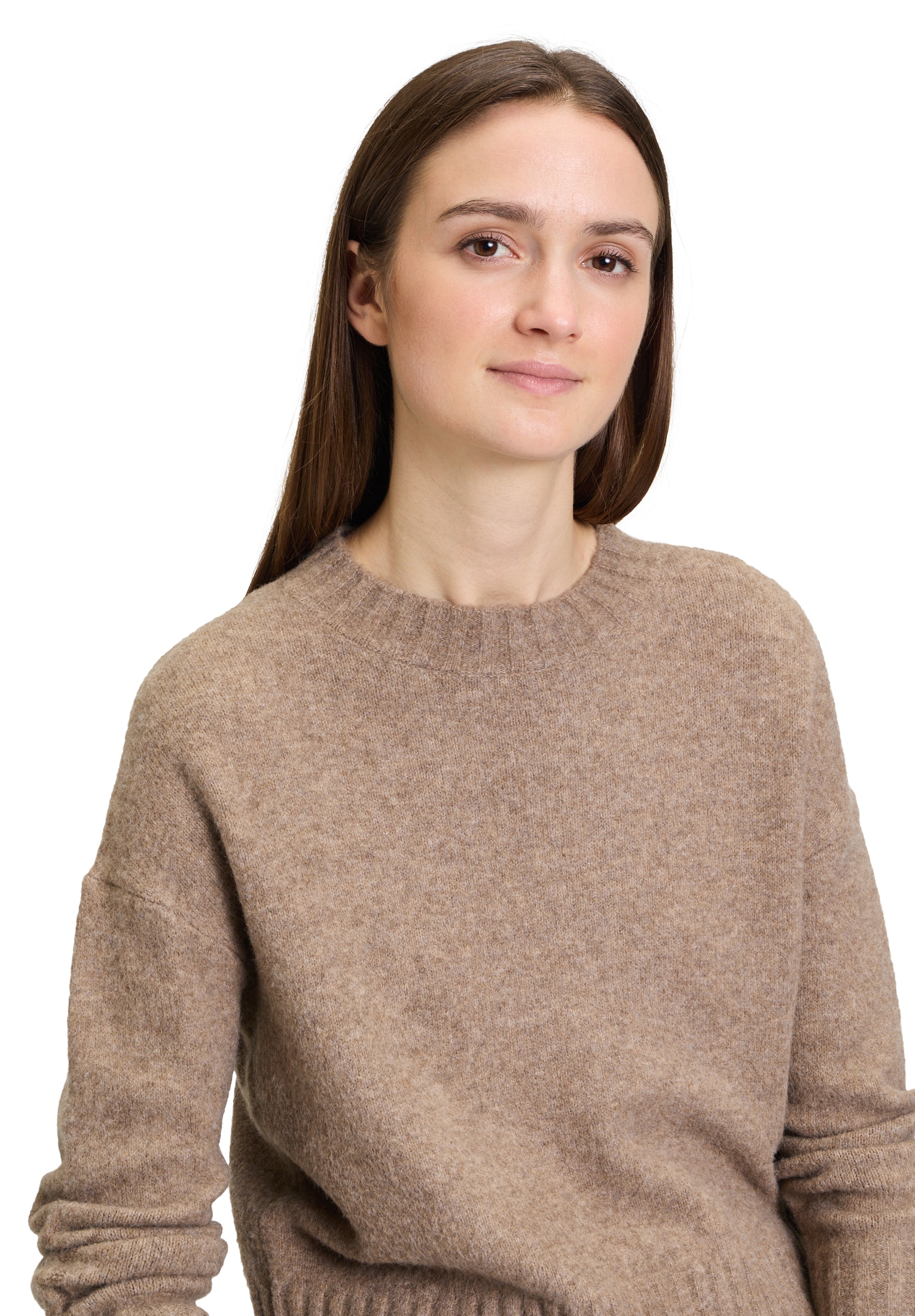 Cartoon Strickpullover »Cartoon Damen Strickpullover mit Rundhalsausschnitt«, (1 tlg.), Struktur