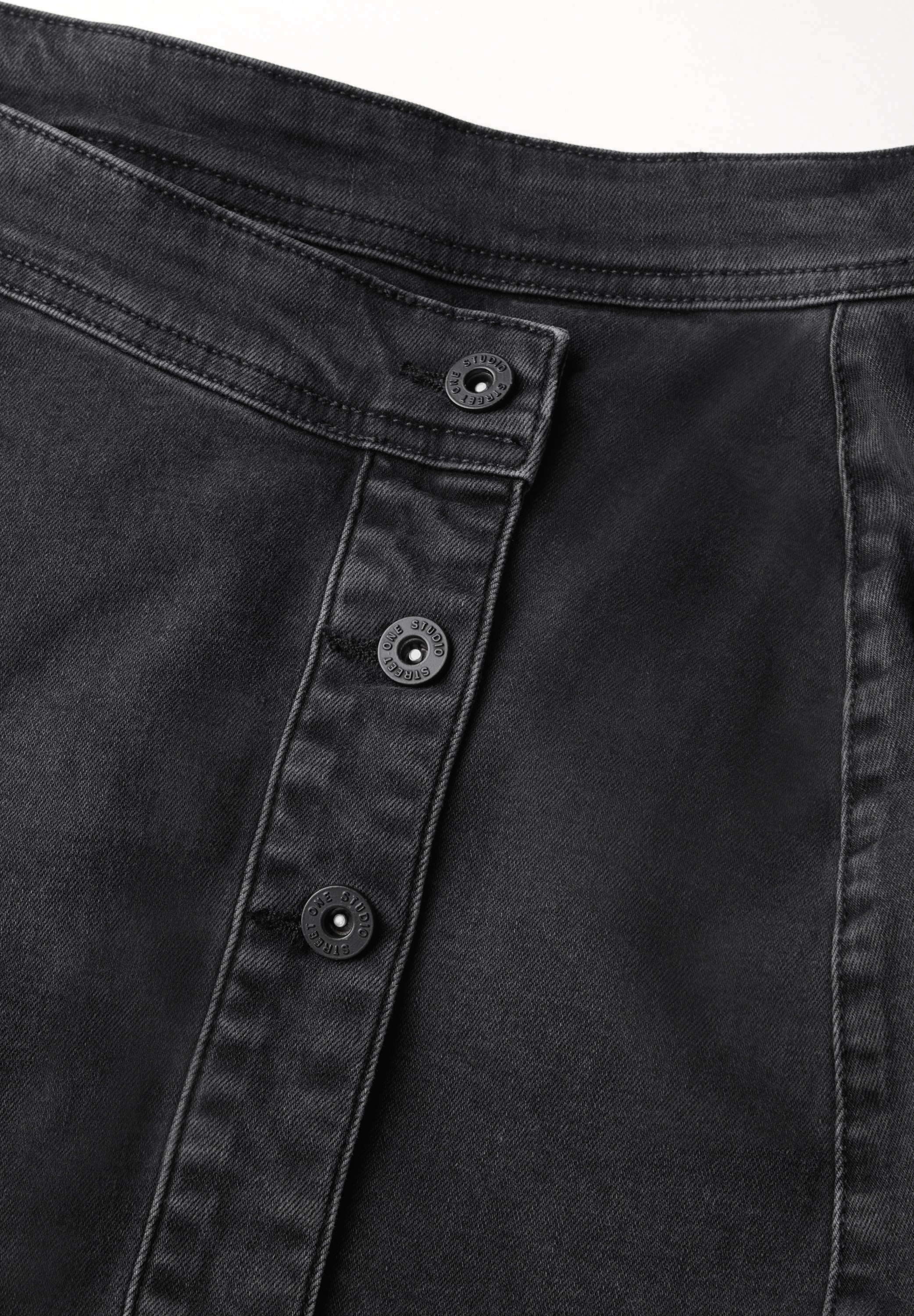 STREET ONE STUDIO Jeansrock, aus Baumwolle mit Stretchanteil