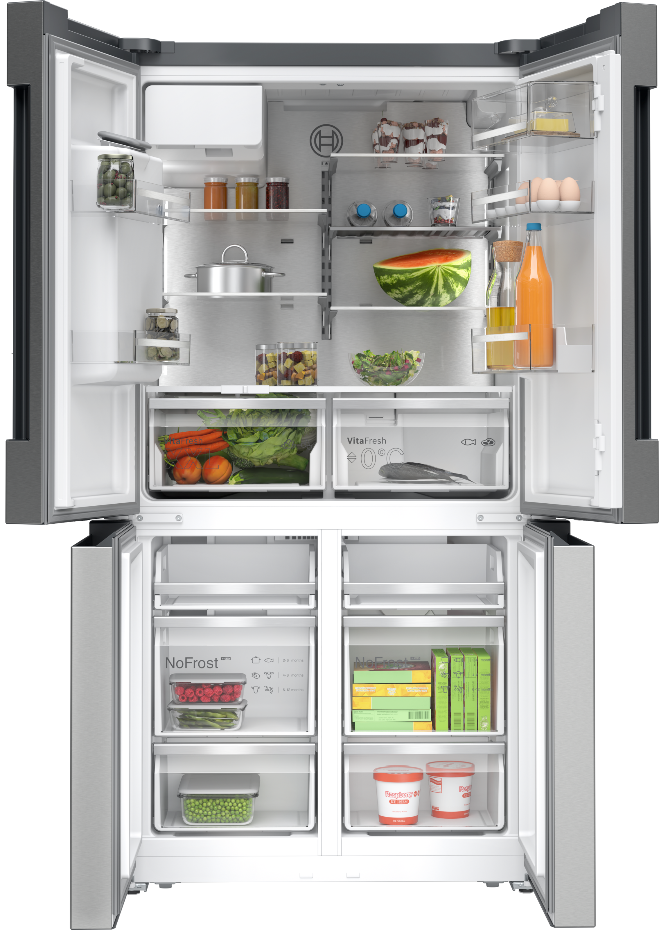 BOSCH Multi Door Serie 6 "KFD96APEA" 183 cm hoch 90,5 cm breit günstig online kaufen