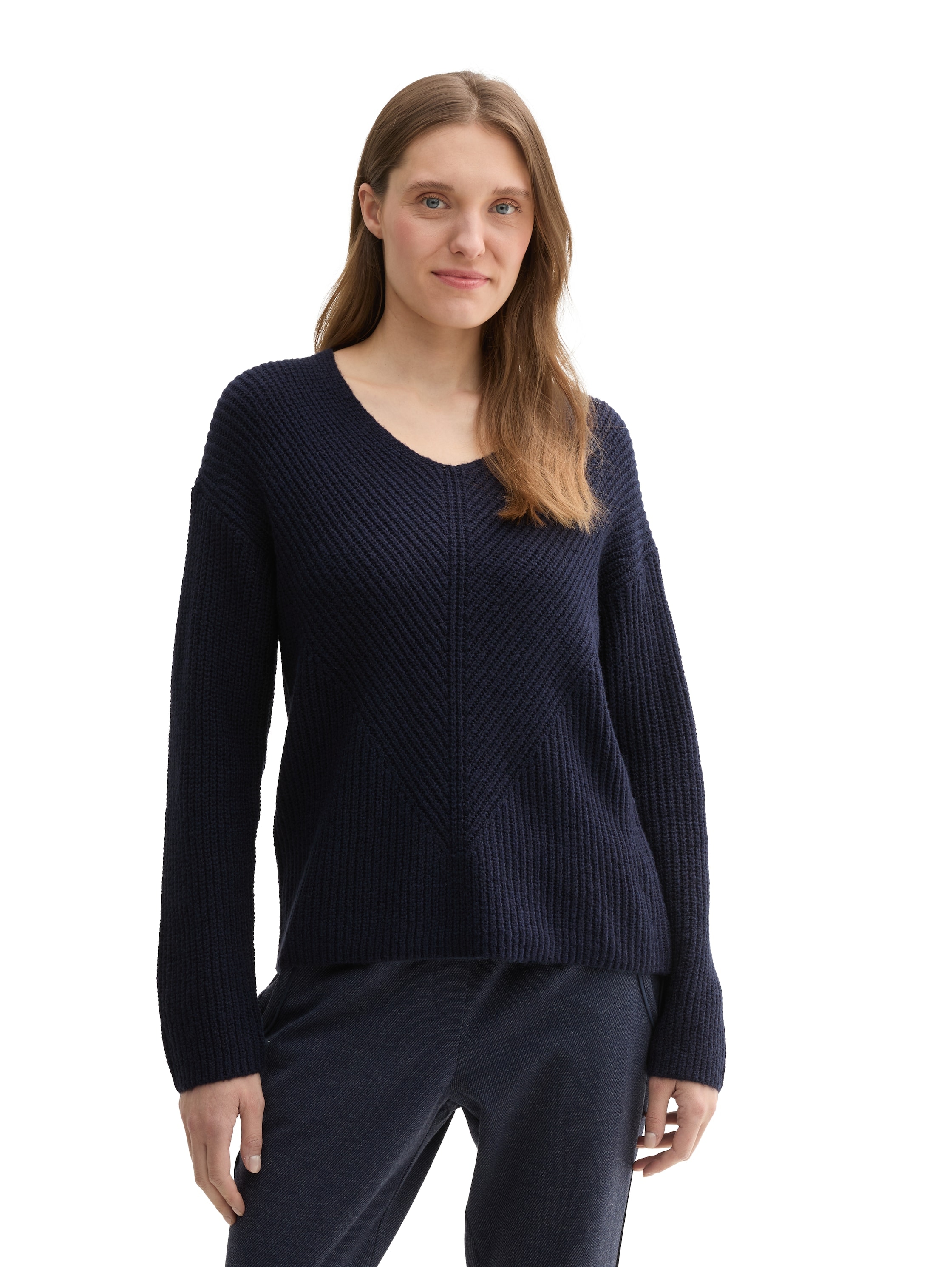 TOM TAILOR Strickpullover, mit V-Ausschnitt günstig online kaufen