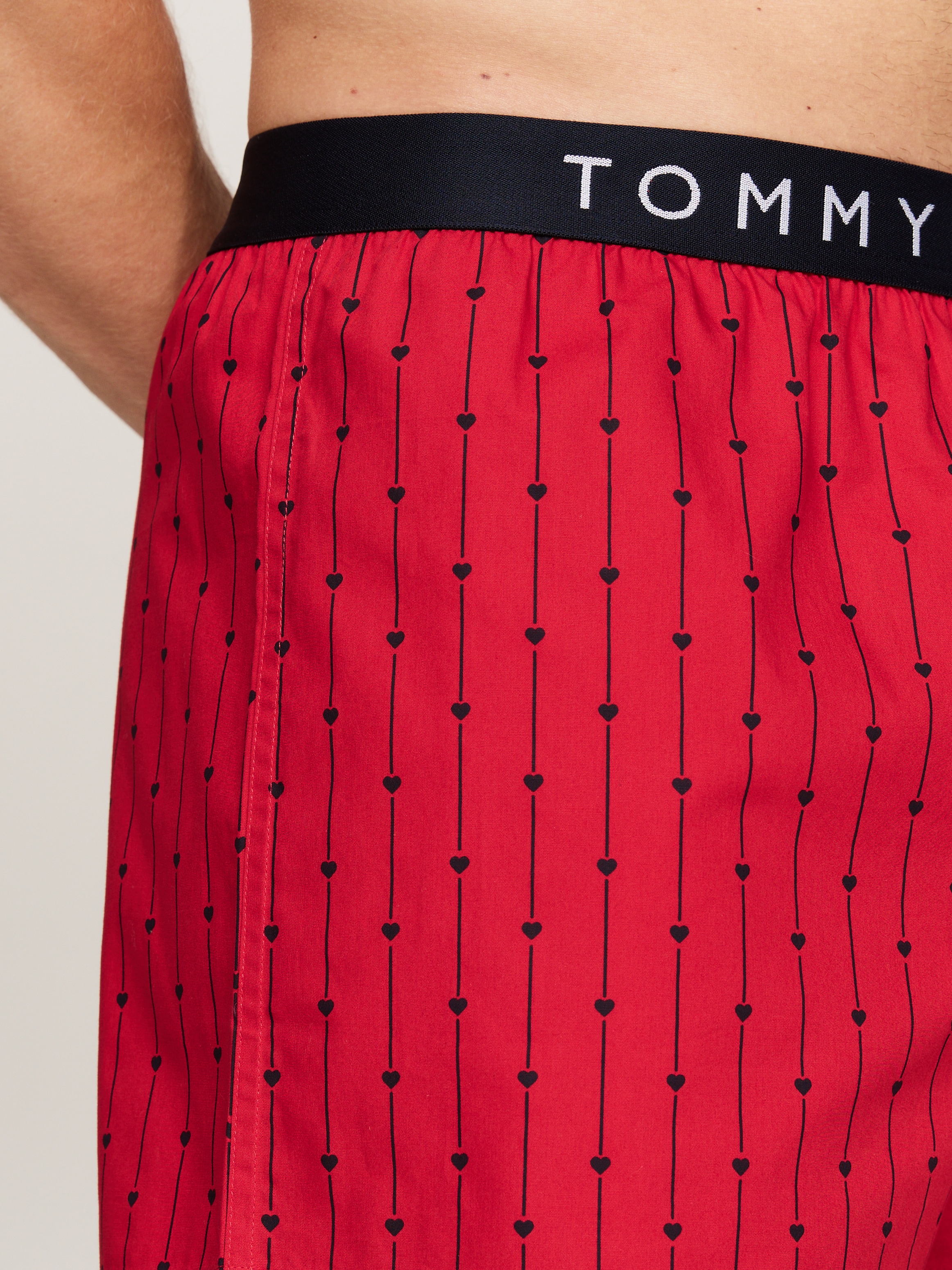 Tommy Hilfiger Underwear Webboxer »WOVEN BOXER PRINT«, mit Herzdruck