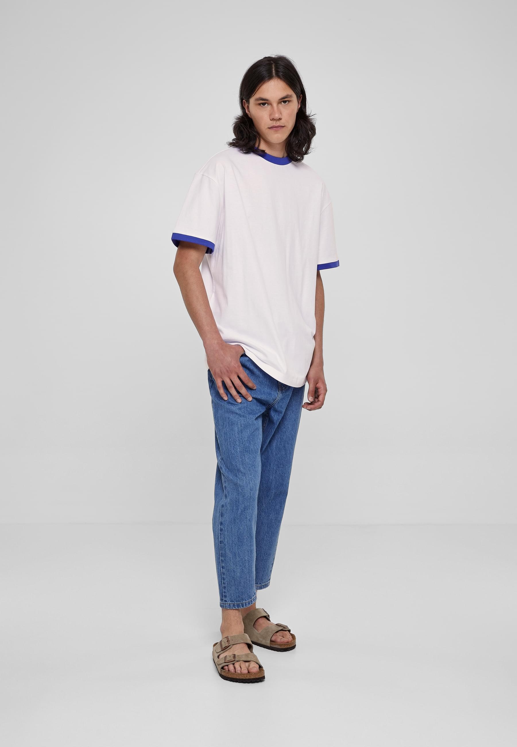 URBAN CLASSICS T-Shirt »Urban Classics Herren Oversized Ringer Tee«, (1 tlg.)
