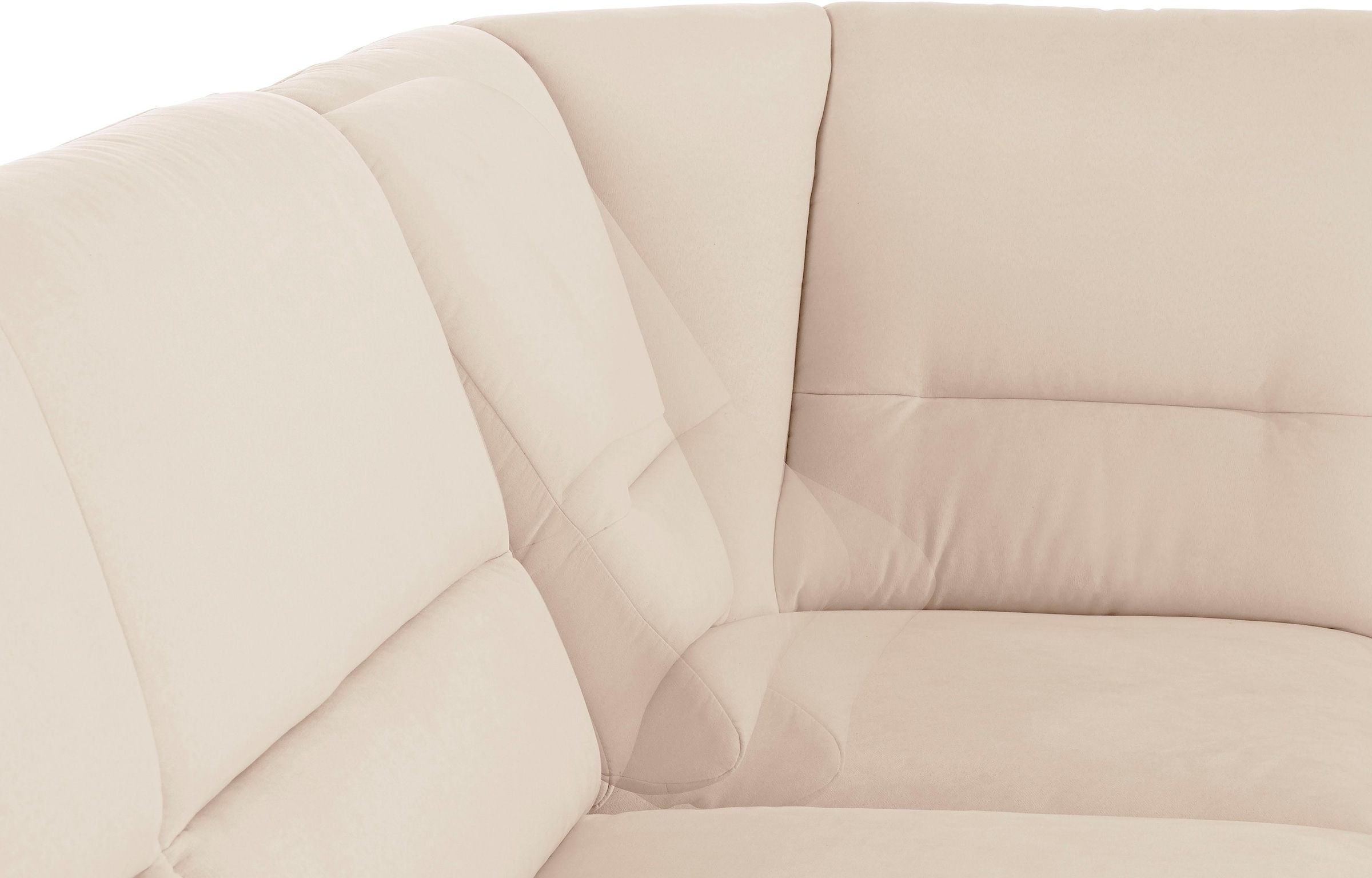 Places of Style Ecksofa »Cardoso L-Form«, Federkern, wahlweise mit Bett, Schubkasten, teilweise Relaxfunktion