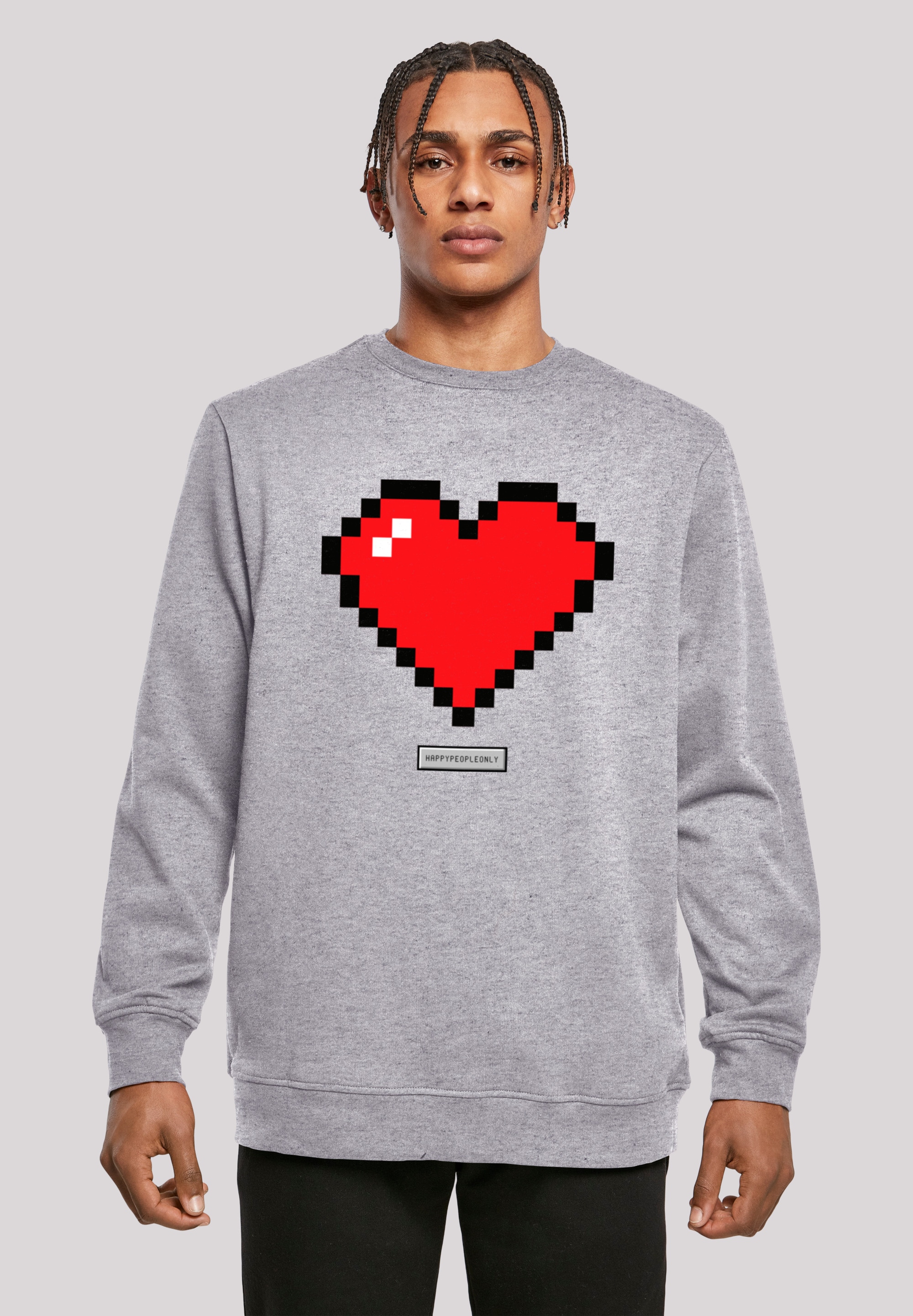 Good ▷ bestellen Herz »Pixel Vibes | Happy Kapuzenpullover F4NT4STIC BAUR Print People«,