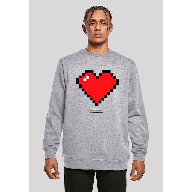 F4NT4STIC Kapuzenpullover »Pixel Herz Good Vibes Happy People«, Print ▷  bestellen | BAUR