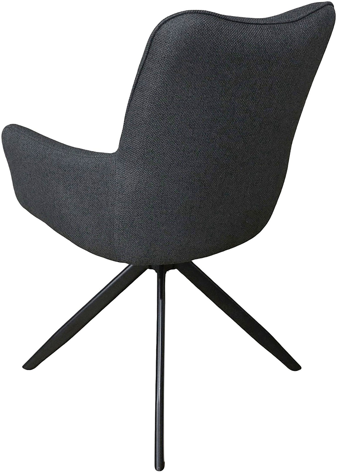 byLIVING Esszimmerstuhl »HAMILTON« (Set) 2 Stk.Webstoff, bis 110 kg, 360° drehbar, Schaumstoff, 4er Kreuzgestell