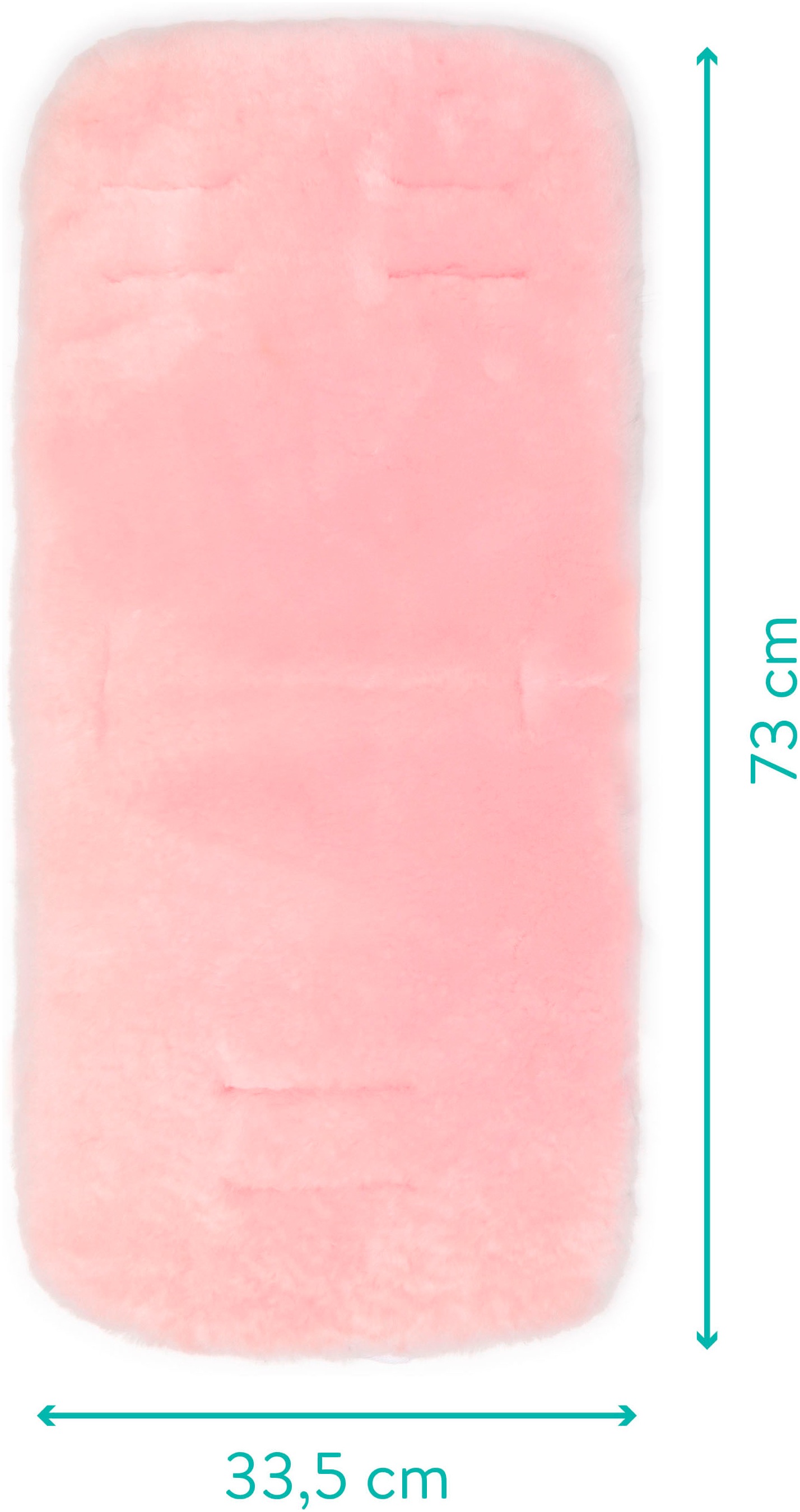 Fillikid Babylammfell »Lammfelleinlage 73x33,5 cm, rosa«