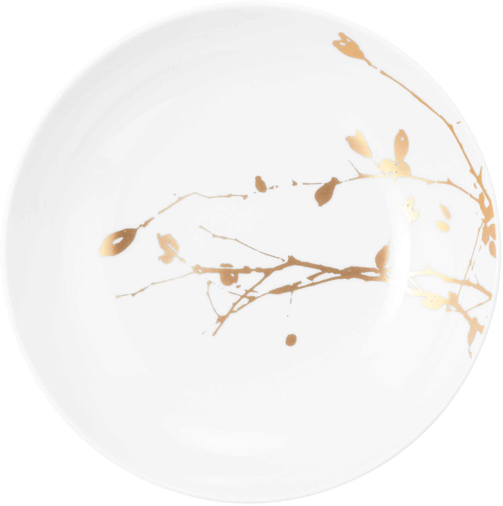 Seltmann Weiden Tafelservice »Geschirr-Set, 12 Teile, Liberty Golden Rose Hip«, (Set, 12 tlg., 6x Speiseteller, 6x Suppenteller rund 21 cm), Geschirr, Teller Set, gold, Made in Germany, 12 Teile, für 6 Personen