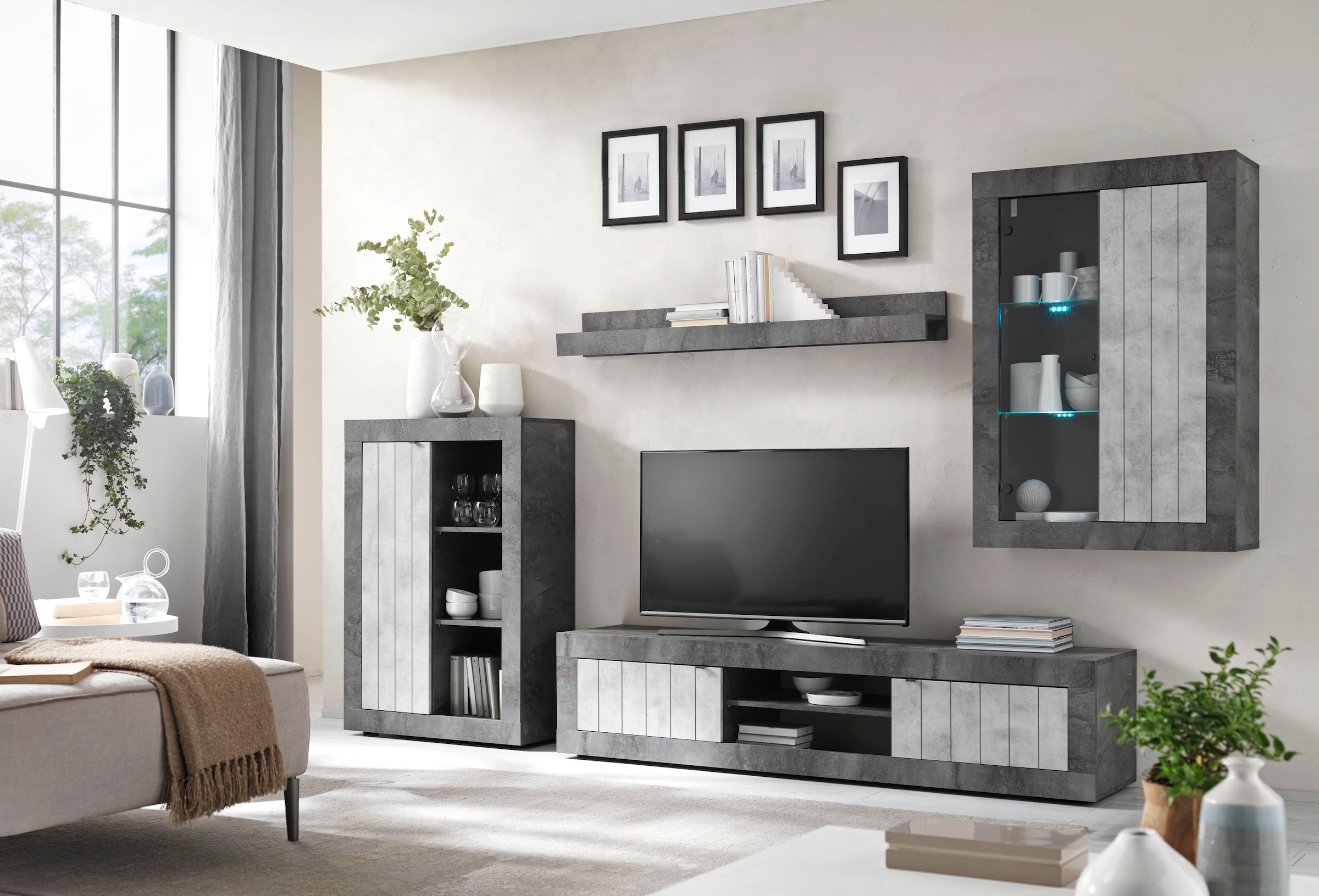 Home affaire Wohnwand "Urbino" Set, 4 Stk. tlg. günstig online kaufen