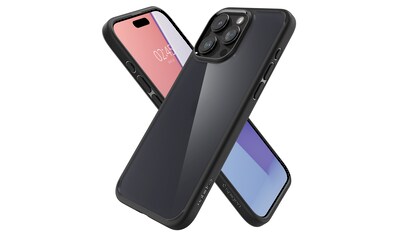 Backcover »Spigen Ultra Hybrid for iPhone 15 Pro Frost Black«, Apple iPhone 15 Pro