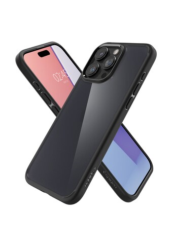 Backcover »Spigen Ultra Hybrid for iPhone 15 Pro Frost Black«, Apple iPhone 15 Pro