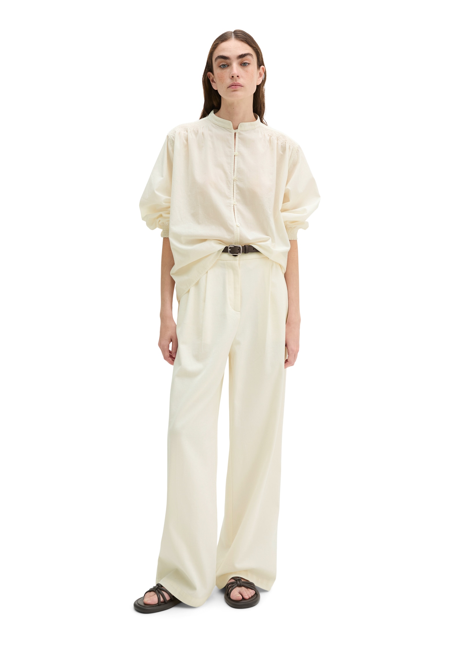 Marc O'Polo Langarmbluse relaxed aus weichem Baumwoll-Voile