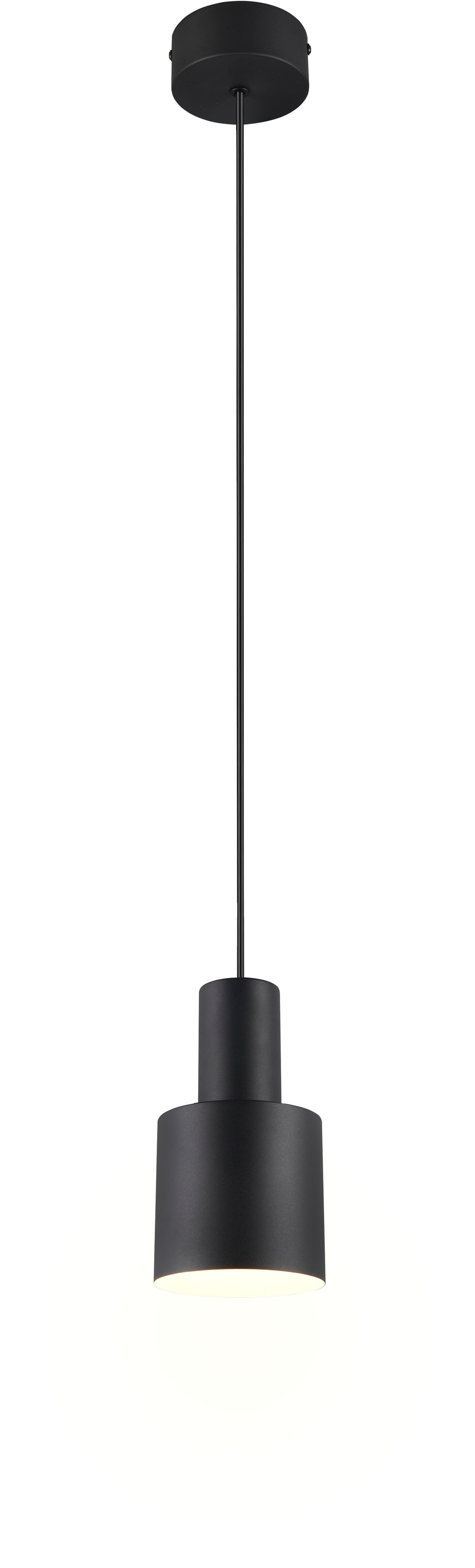 TRIO Leuchten Pendelleuchte »AGUDO, Hängelampe 1-flammig, exkl 1xE27 max 10W, höhenverstellbar«, 1 flammig, Leuchtmittel E27 | Leuchtmittel wechselbar, Hängelampe Ø 12cm, bis max 150cm Abhängung, Küche Esszimmer Wohnzimmer