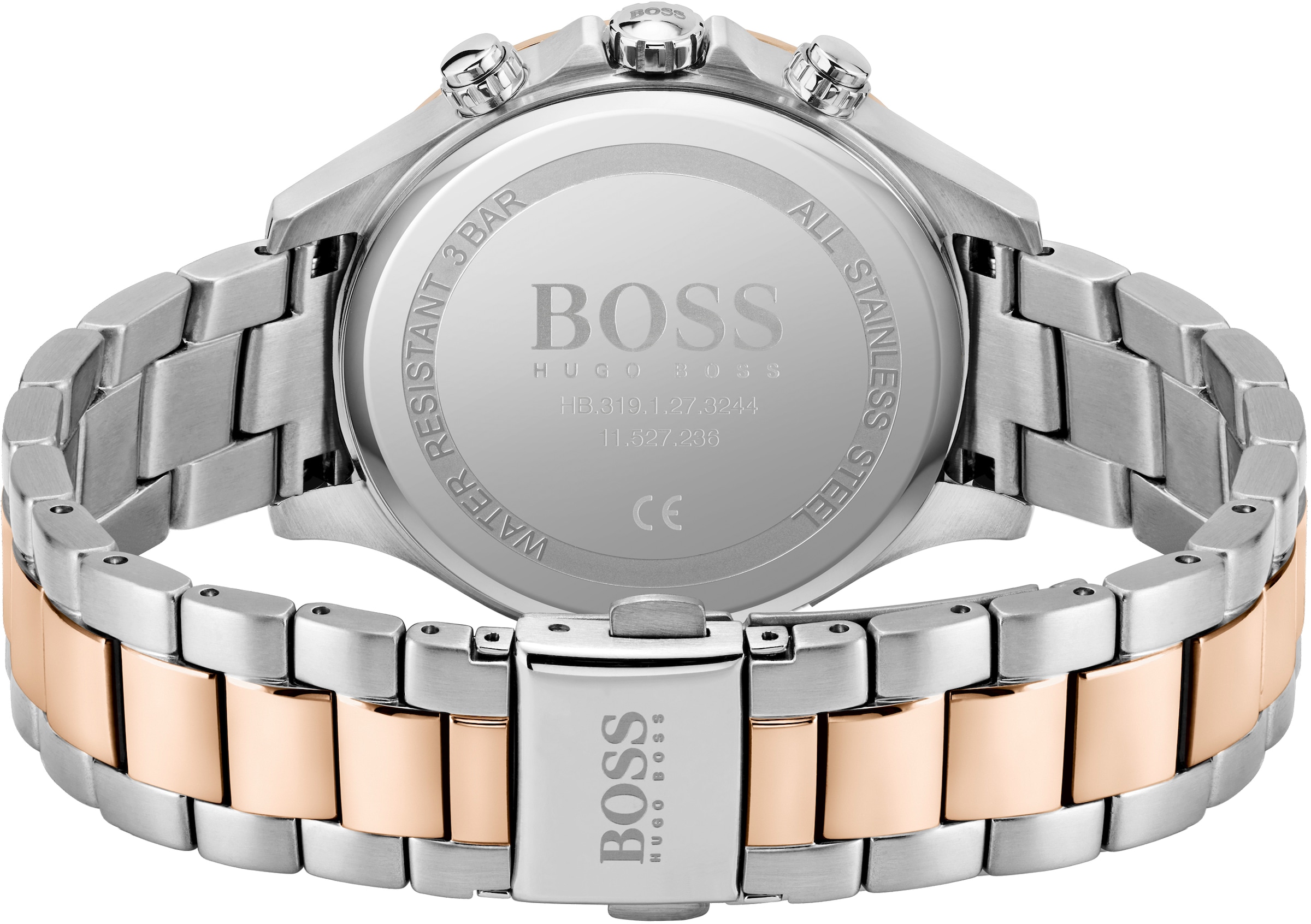 BOSS Multifunktionsuhr »HERA, 1502564«, Quarzuhr, Damenuhr, Armbanduhr, Datum