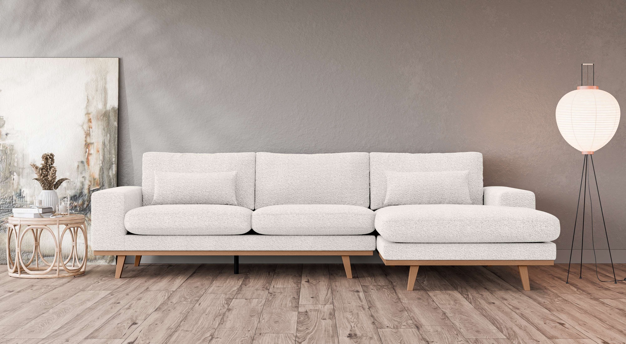 Home affaire Ecksofa »Torino B/T/H: 282/151/81 cm« ...