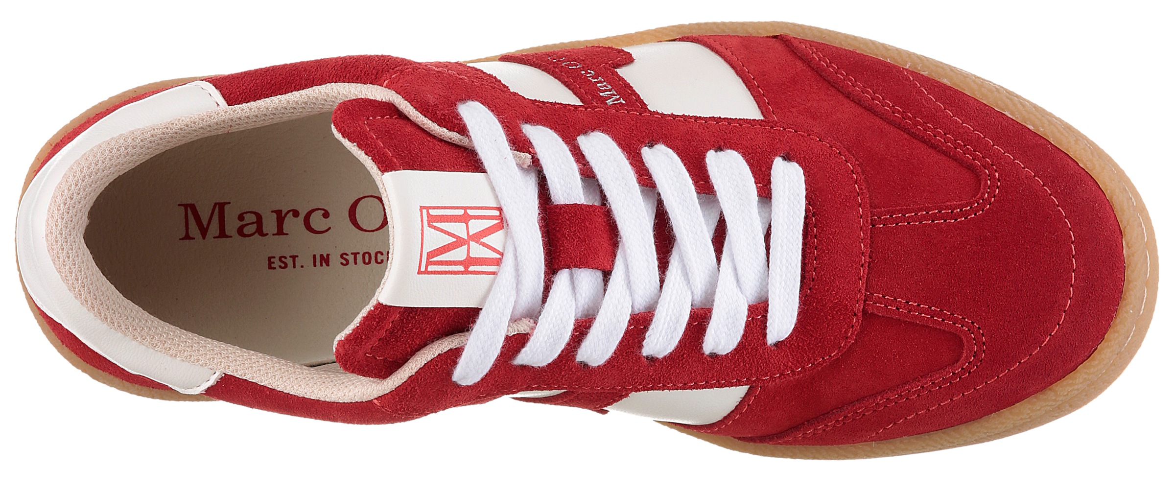 Marc O'Polo Sneaker »Court«  Retro Sneaker, Schnürschuh, Freizeitschuh mit Memory Foam-Ausstattung