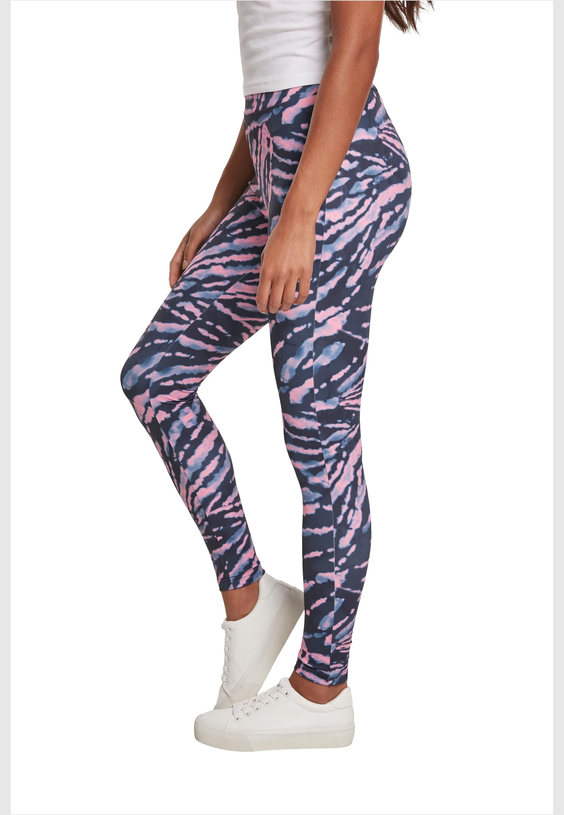 URBAN CLASSICS Leggings »Urban Classics Damen Ladies High Waist Tie Dye Leggings«, (1 tlg.)