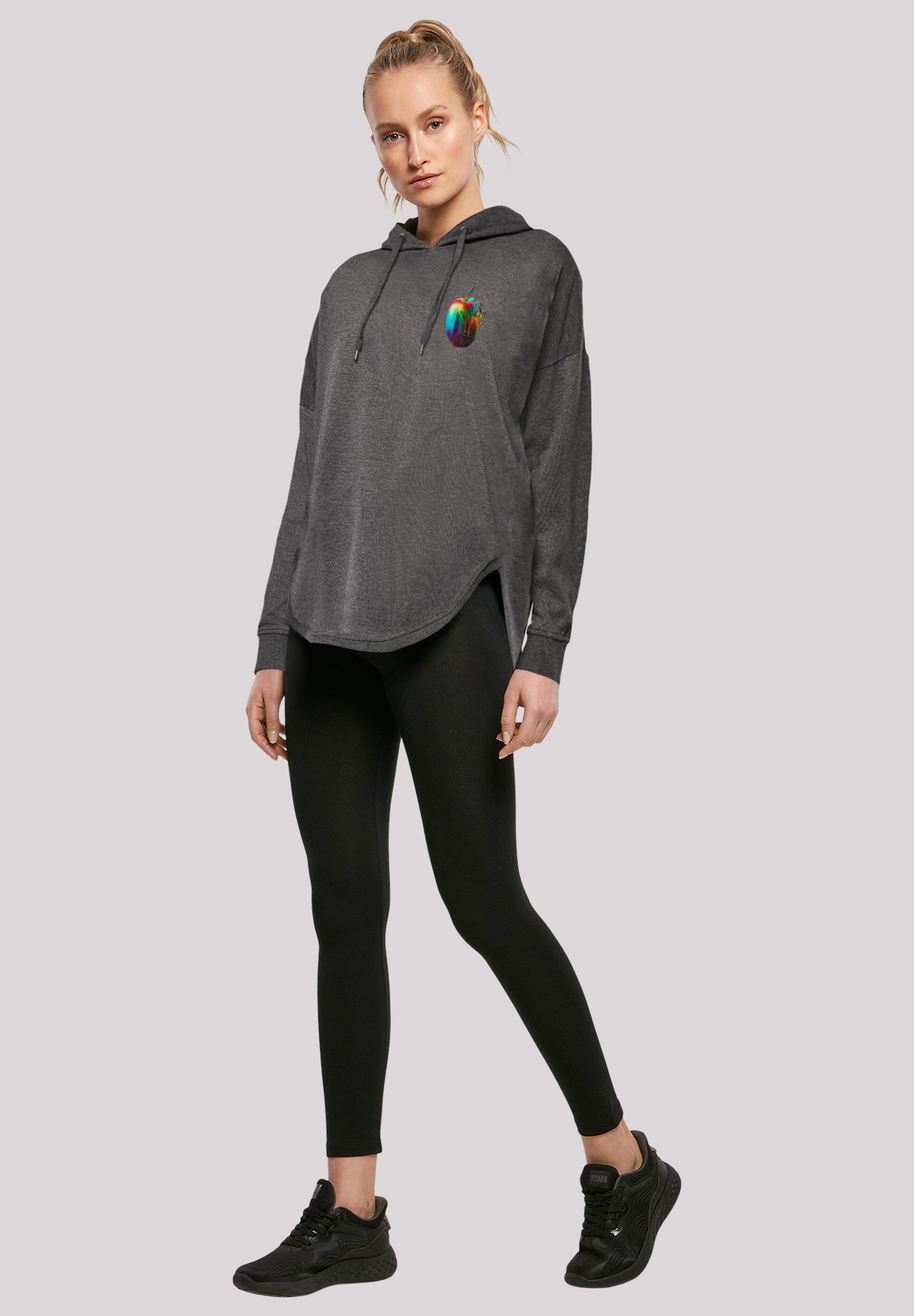 F4NT4STIC Kapuzenpullover »Colorfood Collection - Rainbow Apple« Print