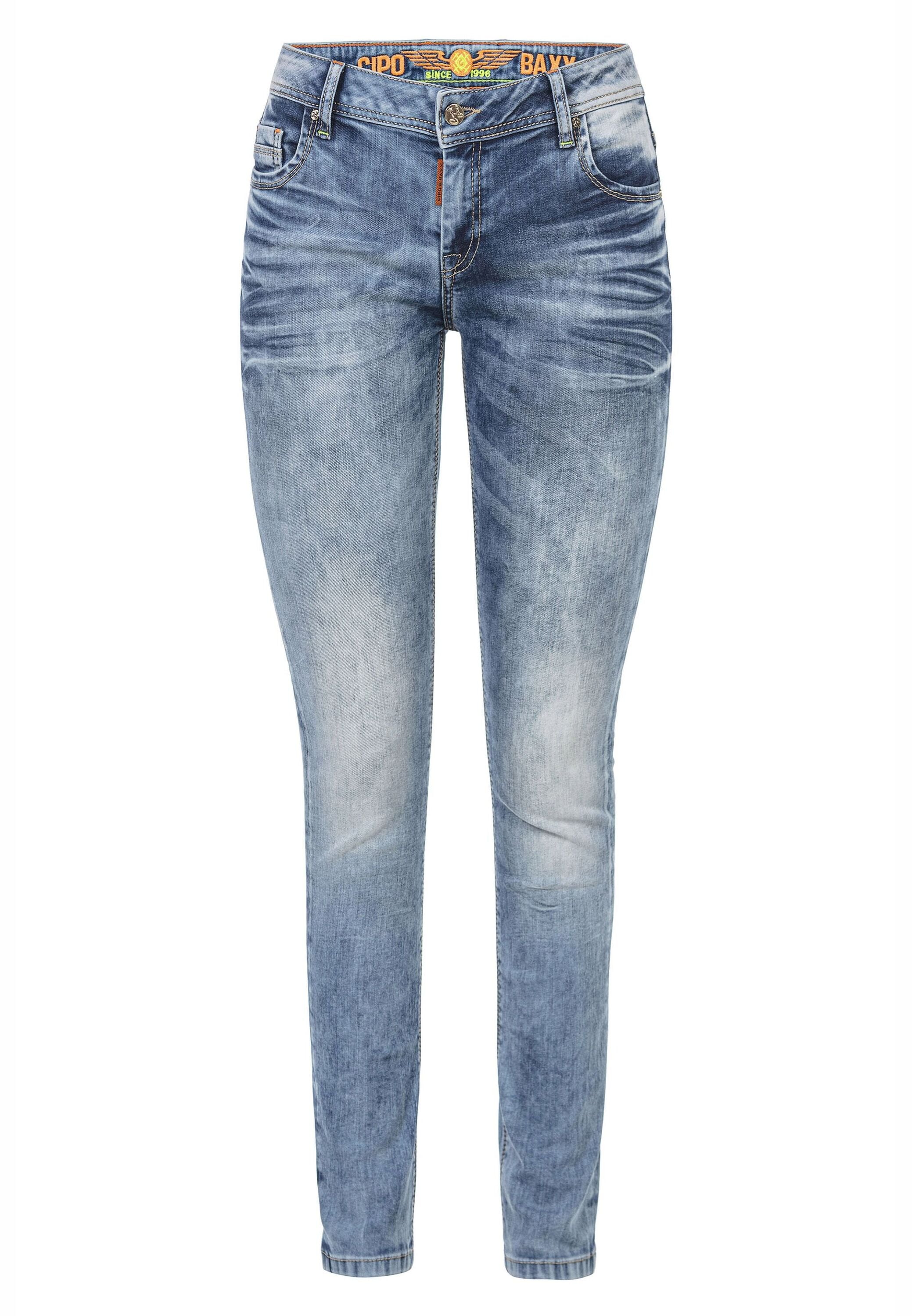 Cipo & Baxx Slim-fit-Jeans "Cipo & Baxx Jeans" im Used-Look, WD443