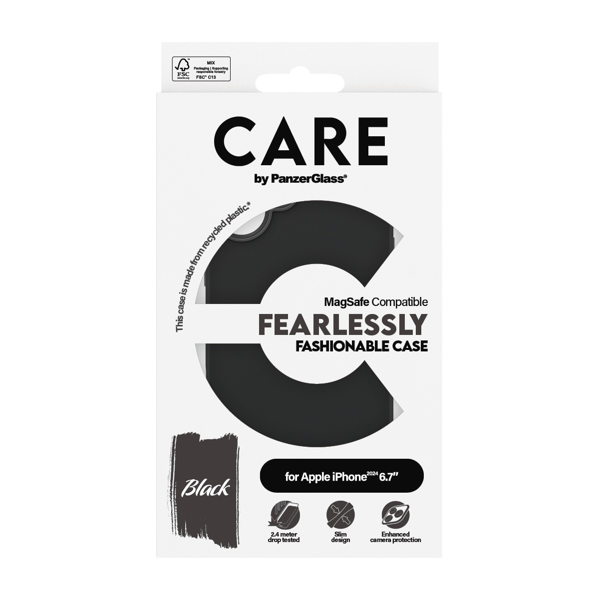 CARE by PanzerGlass Handyhülle »Fashionable Case für Apple iPhone 16 Plus«, Backcover, Schutzhülle, Handyschutzhülle, Case, Schutzcase, stoßfest