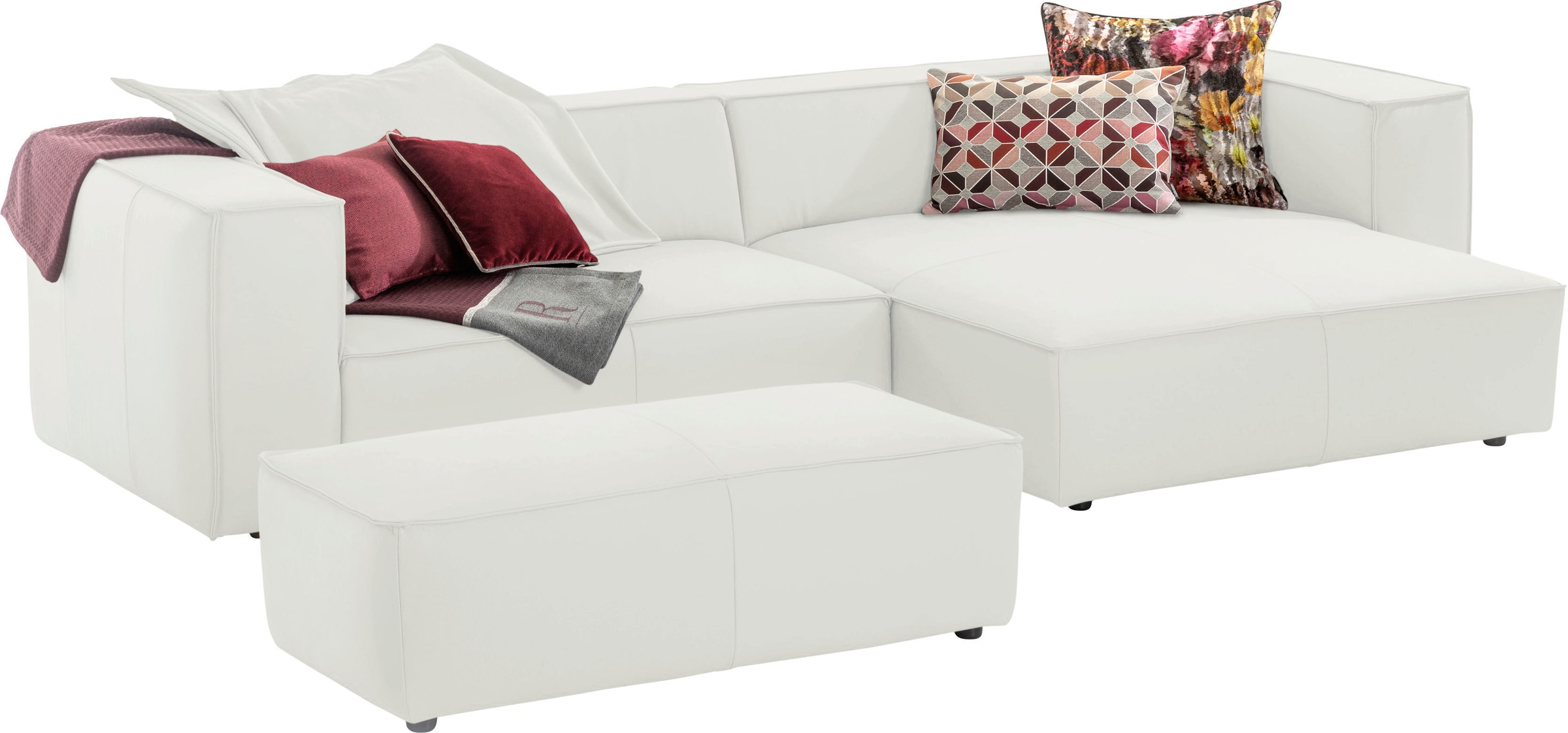 Thumbnail - W.SCHILLIG Ecksofa "around-the-block, modern und elegant, bequem, L-Form", mit eleganter Biese, mit Federkern