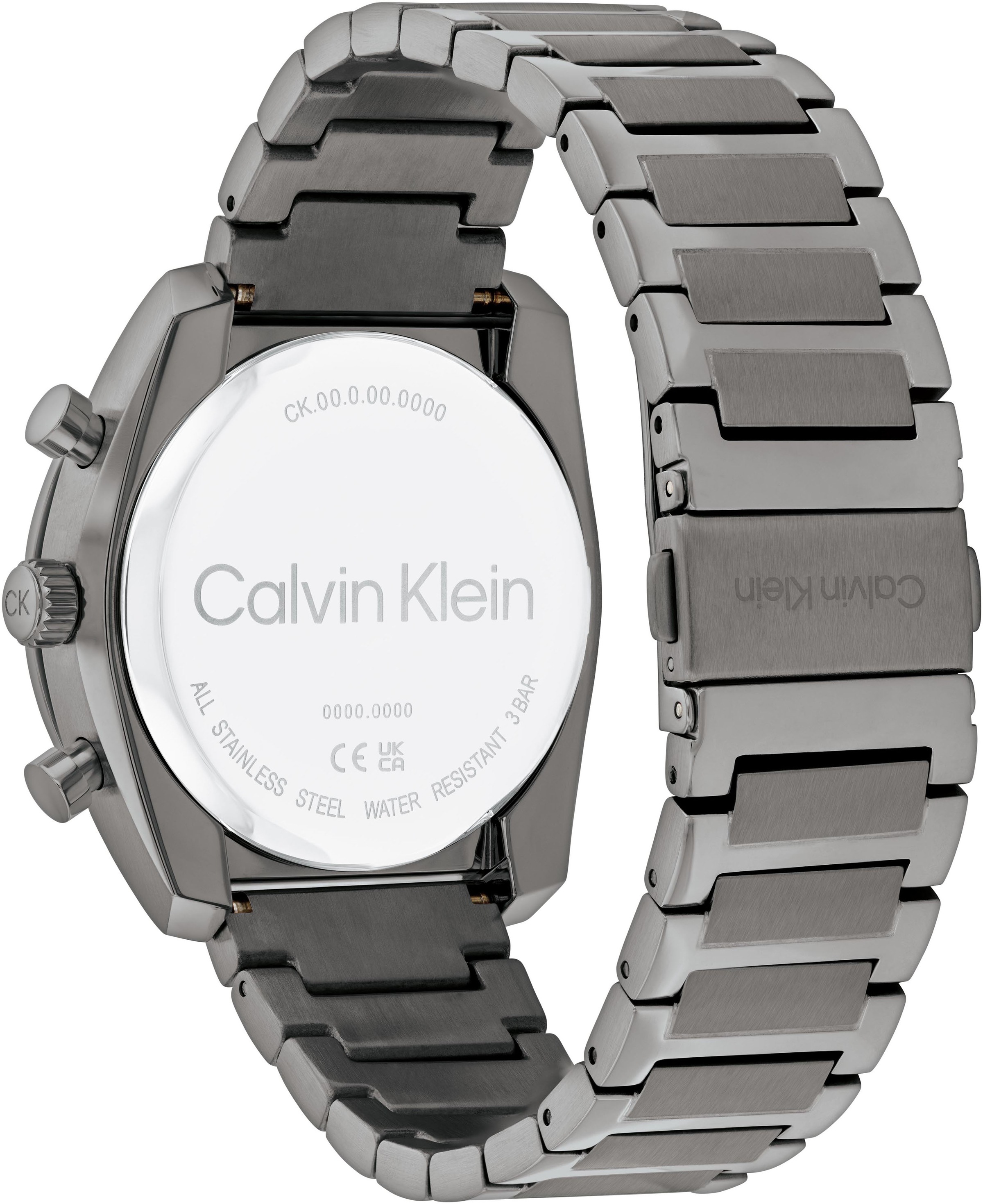 Calvin Klein Multifunktionsuhr »CK FLEX«, Armbanduhr, Quarzuhr, Herrenuhr, Tag, Wochentag, Edelstahlarmband