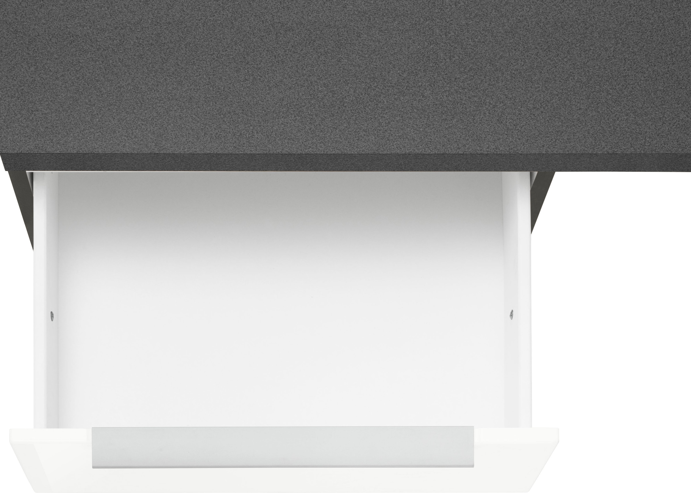 KOCHSTATION Küchenzeile »KS-Brindisi« Breite 280 cm, wahlweise mit E-Geräten, mit MDF-Fronten und Regal