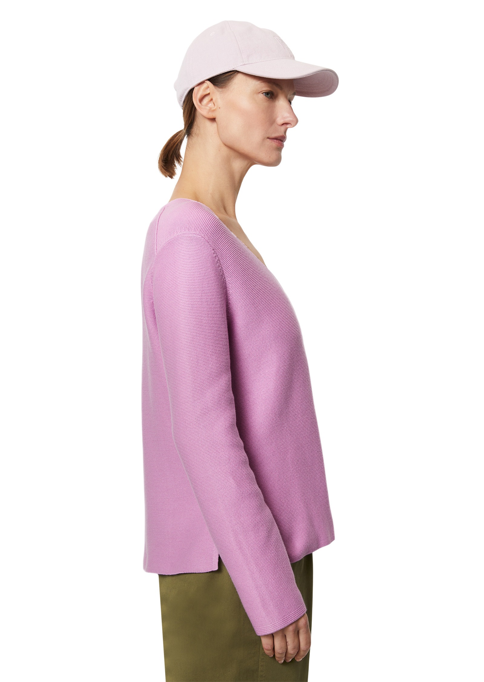 Marc O'Polo V-Ausschnitt-Pullover »aus Organic Cotton«