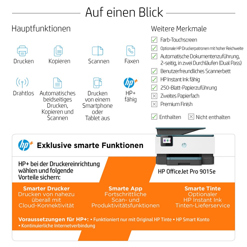 HP Multifunktionsdrucker »OfficeJet Pro 9015e«