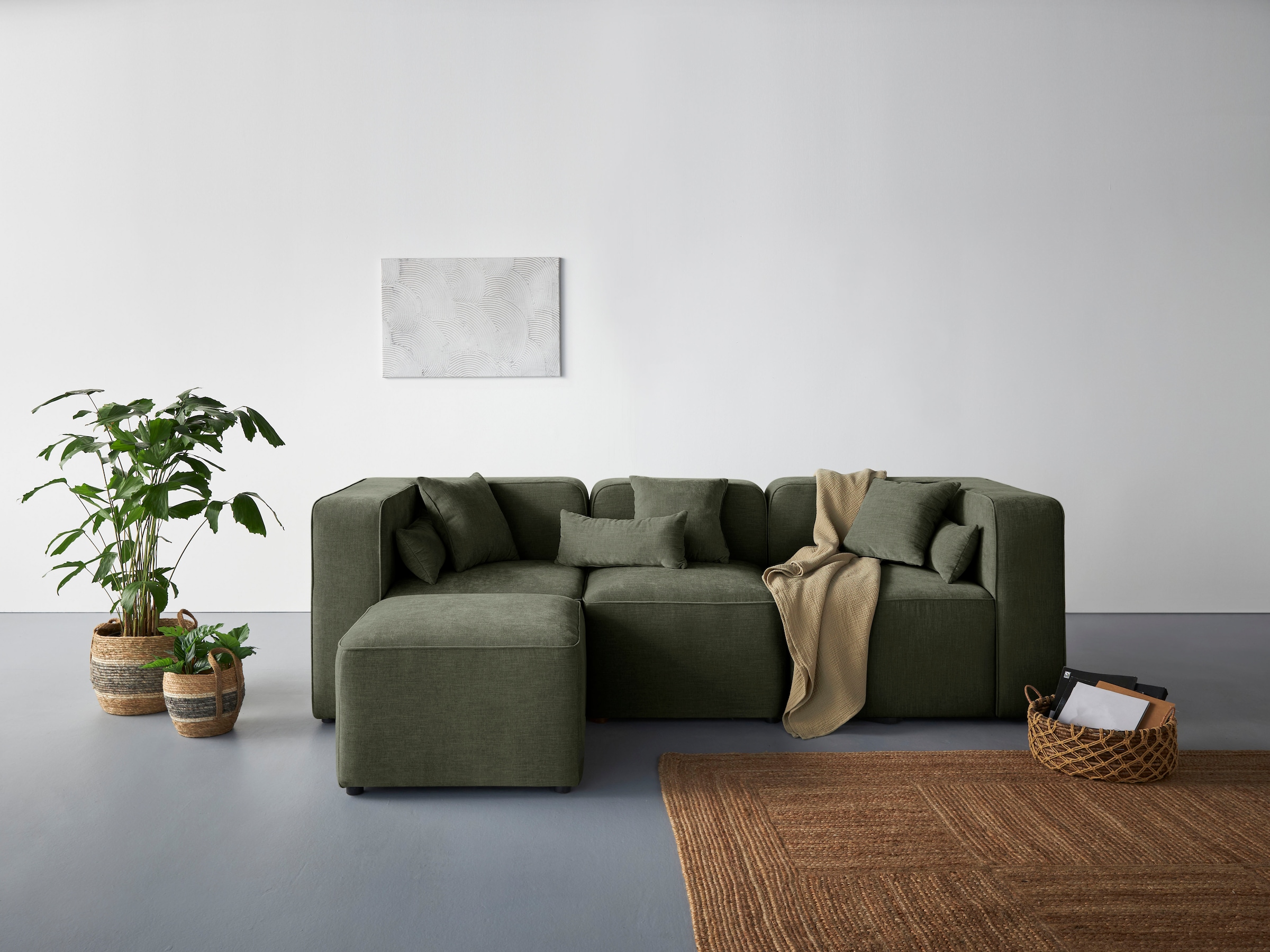 Home affaire 3-Sitzer "Sundstrup L-Form" Modulserie, individuelle Zusammens günstig online kaufen